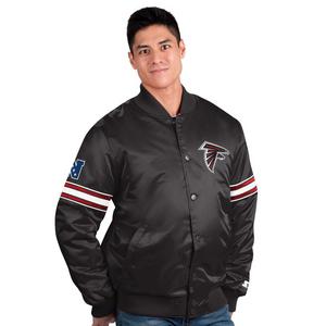 Men's Starter Red Atlanta Falcons Champ Satin Varsity Jacket