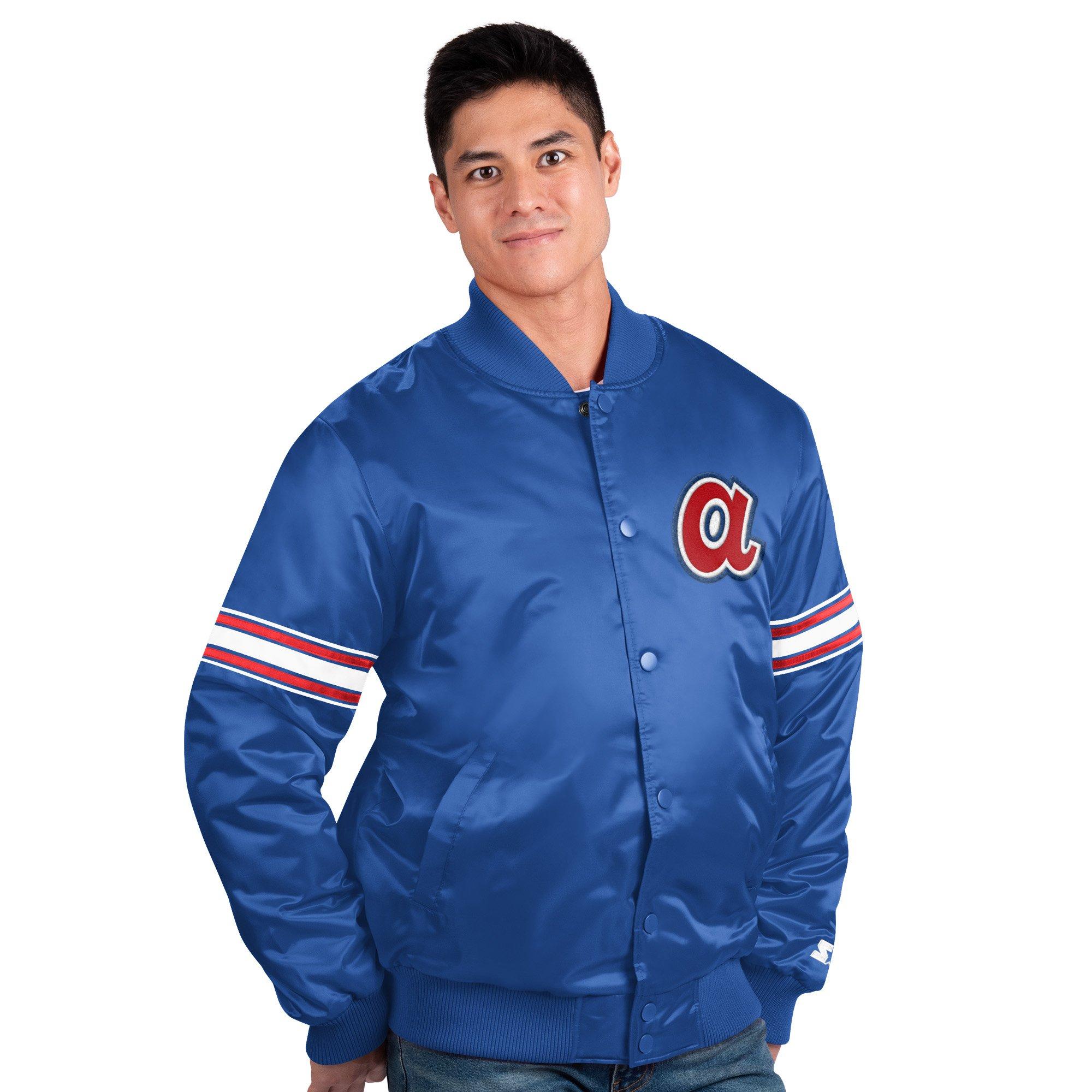 Buy Atlanta Braves Vintage Starter Satin Bomber Jacket Made in Online in  India 