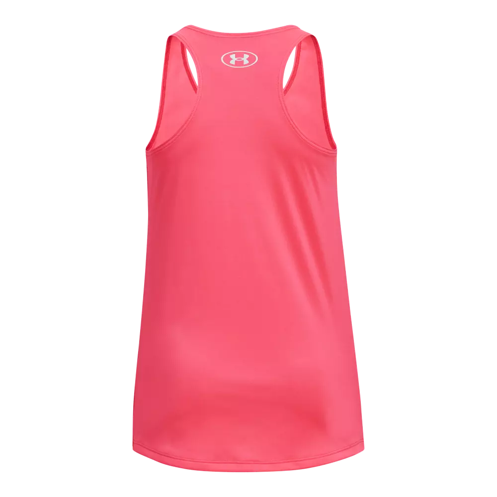 Under Armour Big Girls' Tech Big Logo Tank-Pink - PINK