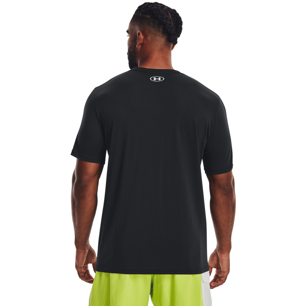 Under Armour Men's Vintage Script Tee-Black - BLACK Thumbnail View 2