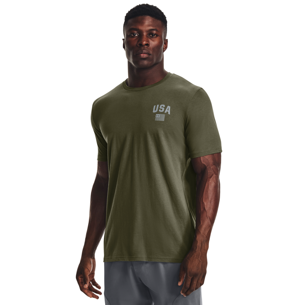 Under Armour Men's Freedom Eagle Tee-Green - GREEN Thumbnail View 1