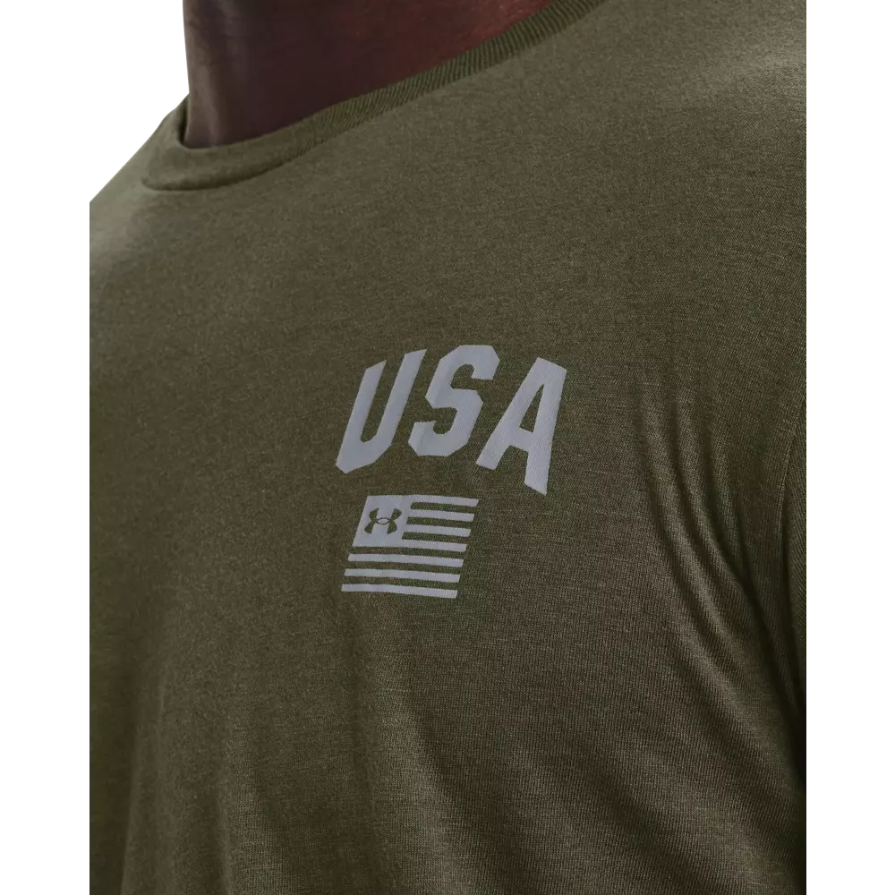 Under Armour Men's Freedom Eagle Tee-Green - GREEN
