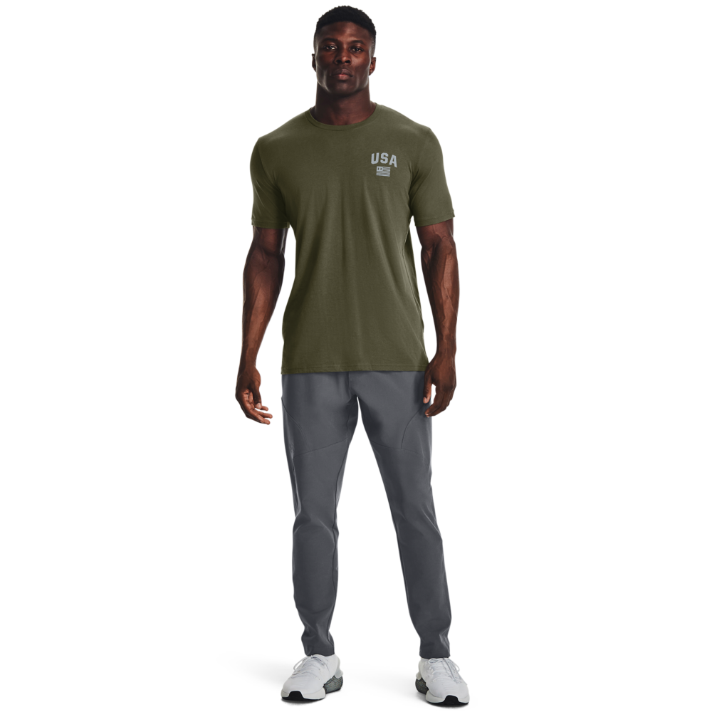 Under Armour Men's Freedom Eagle Tee-Green - GREEN Thumbnail View 4