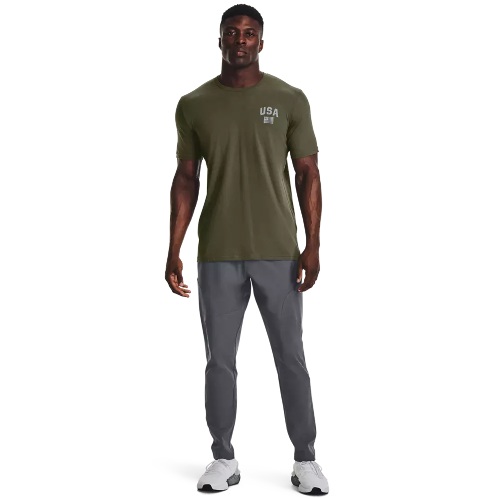 Under Armour Men's Freedom Eagle Tee-Green - GREEN