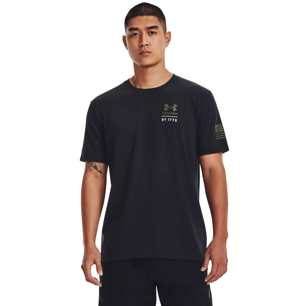 Under Armour Men's Freedom by 1775 Tee-Black - BLACK