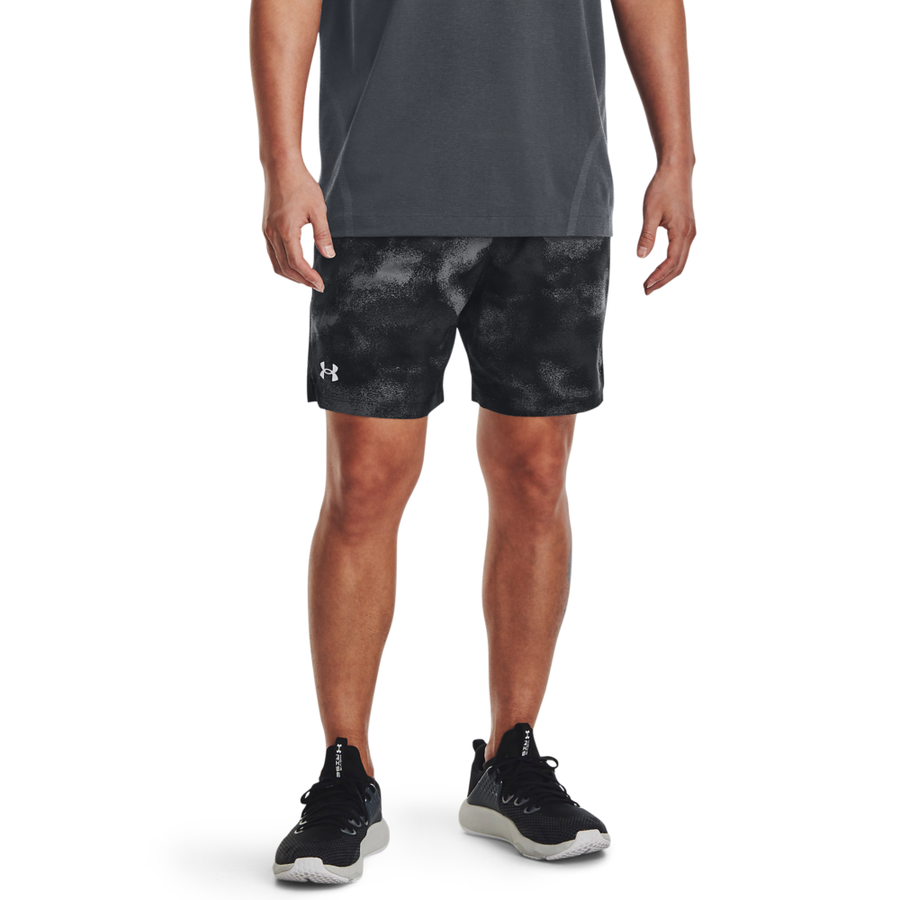 Under Armour Men's Vanish All Over Print 6" Woven Shorts-Black - BLACK Thumbnail View 1