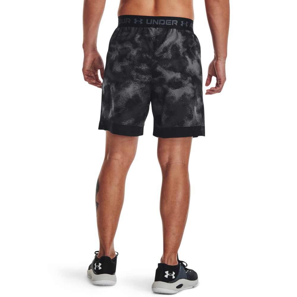 Under Armour Men's Vanish All Over Print 6" Woven Shorts-Black - BLACK Thumbnail View 2