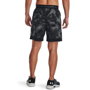 Under Armour Men's Vanish All Over Print 6" Woven Shorts-Black