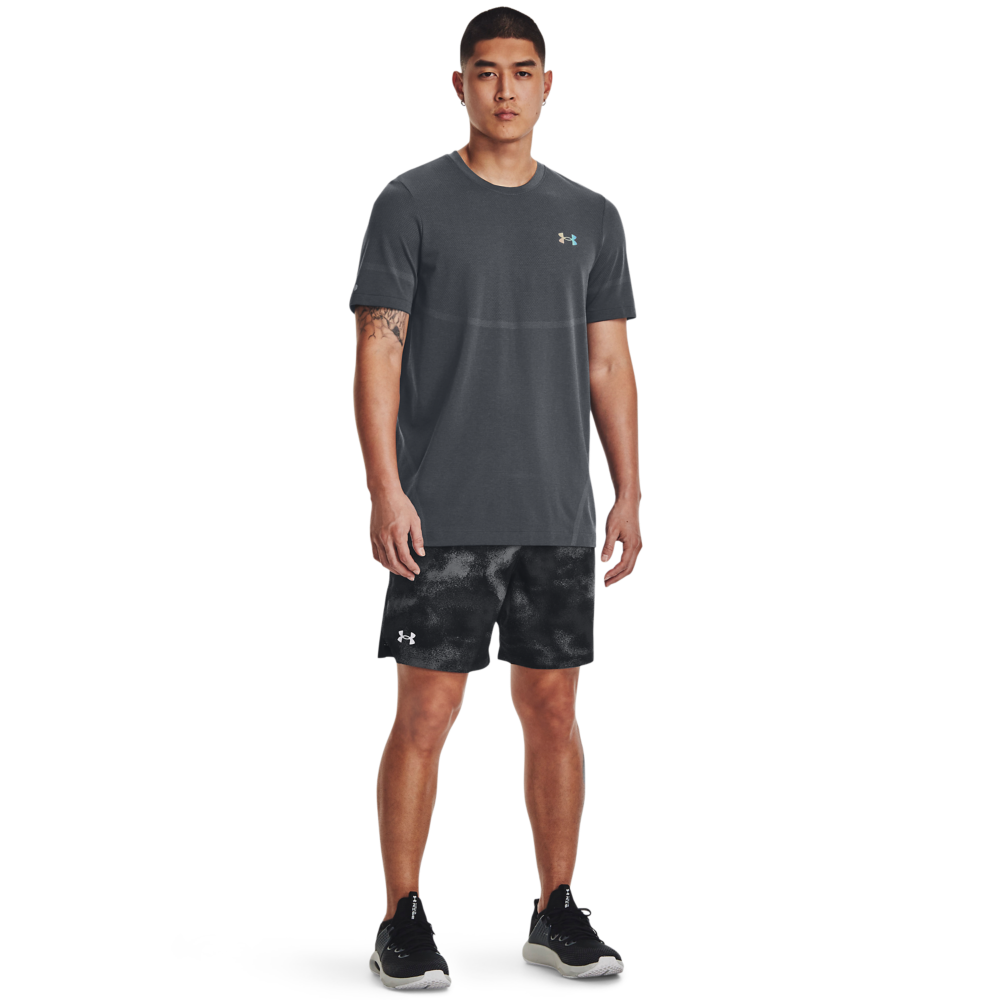 Under Armour Men's Vanish All Over Print 6" Woven Shorts-Black - BLACK Thumbnail View 4