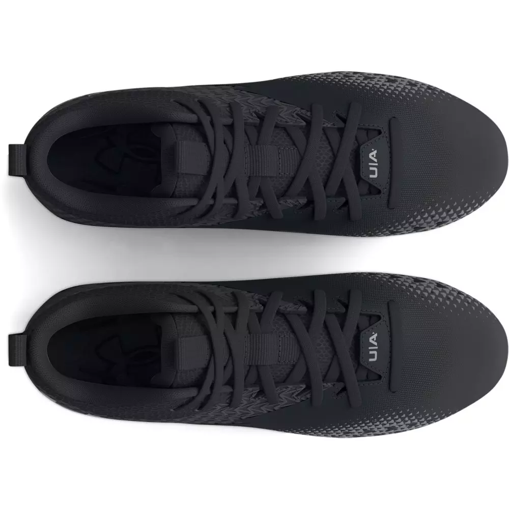 Under Armour Spotlight Select 3 "Black/Silver" Grade School Boys' Football Cleat - BLACK/SILVER