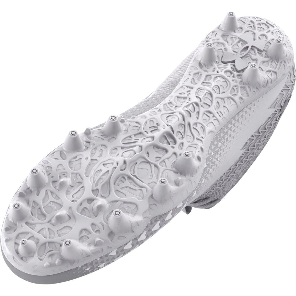 Under Armour Jr. Spotlight Select 3  Grade School Boys' "White/Silver" Football Cleat
