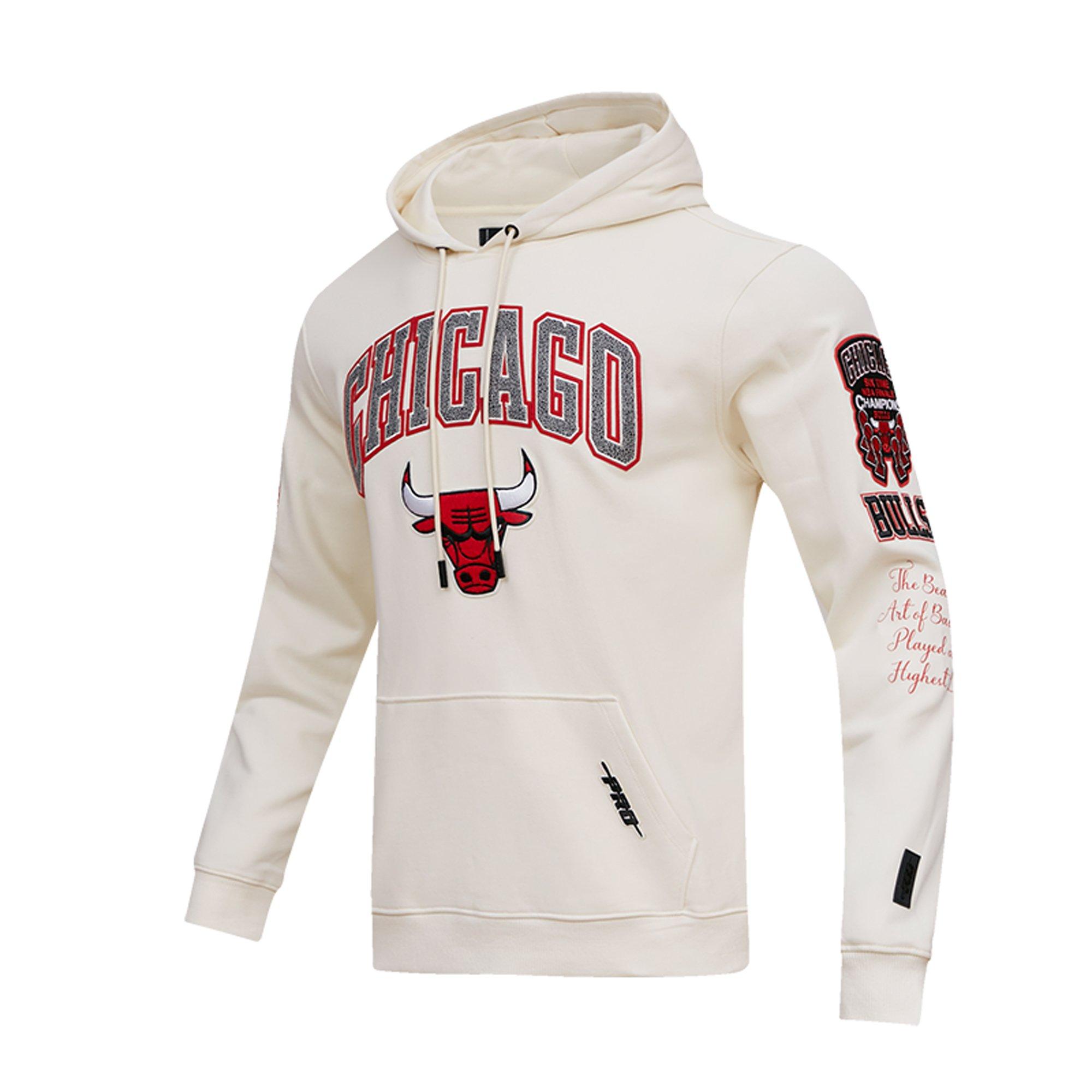 Men's Chicago Bulls Pro Standard White Collection Pullover Hoodie
