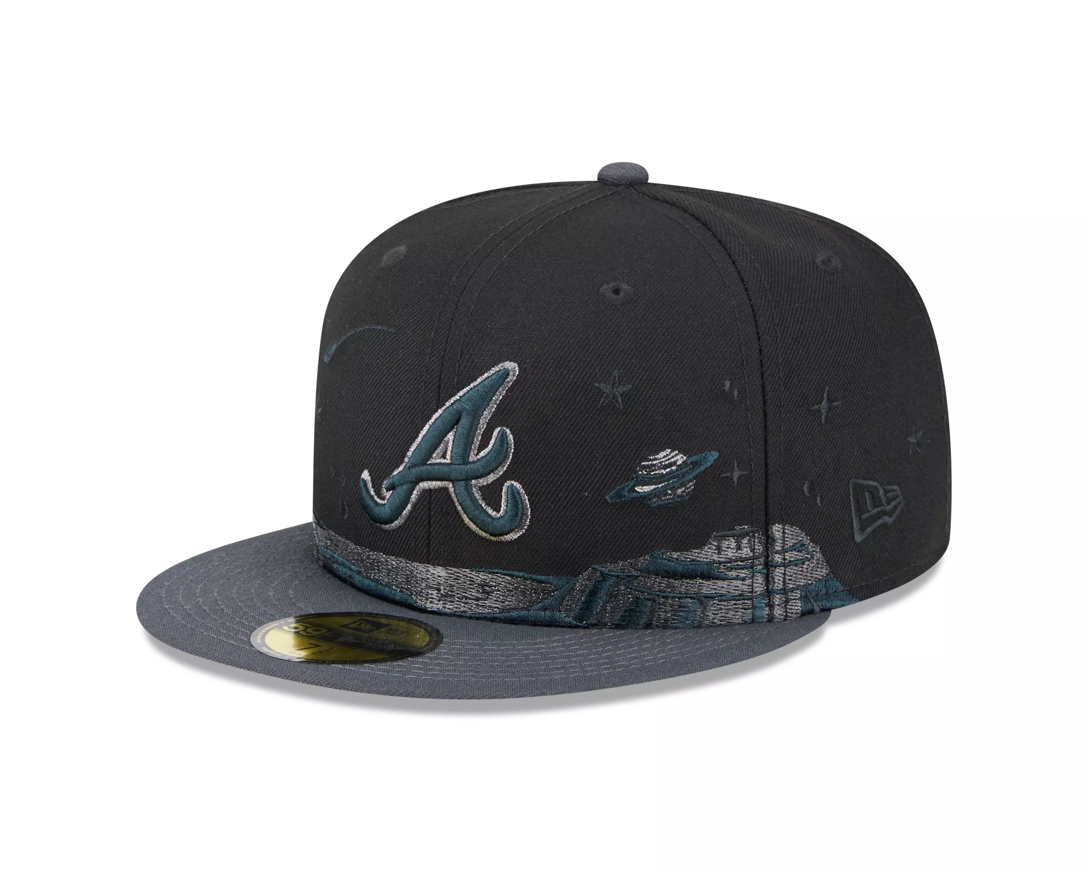 New Era Atlanta Braves Planetary 59FIFTY Fitted Hat - BLACK
