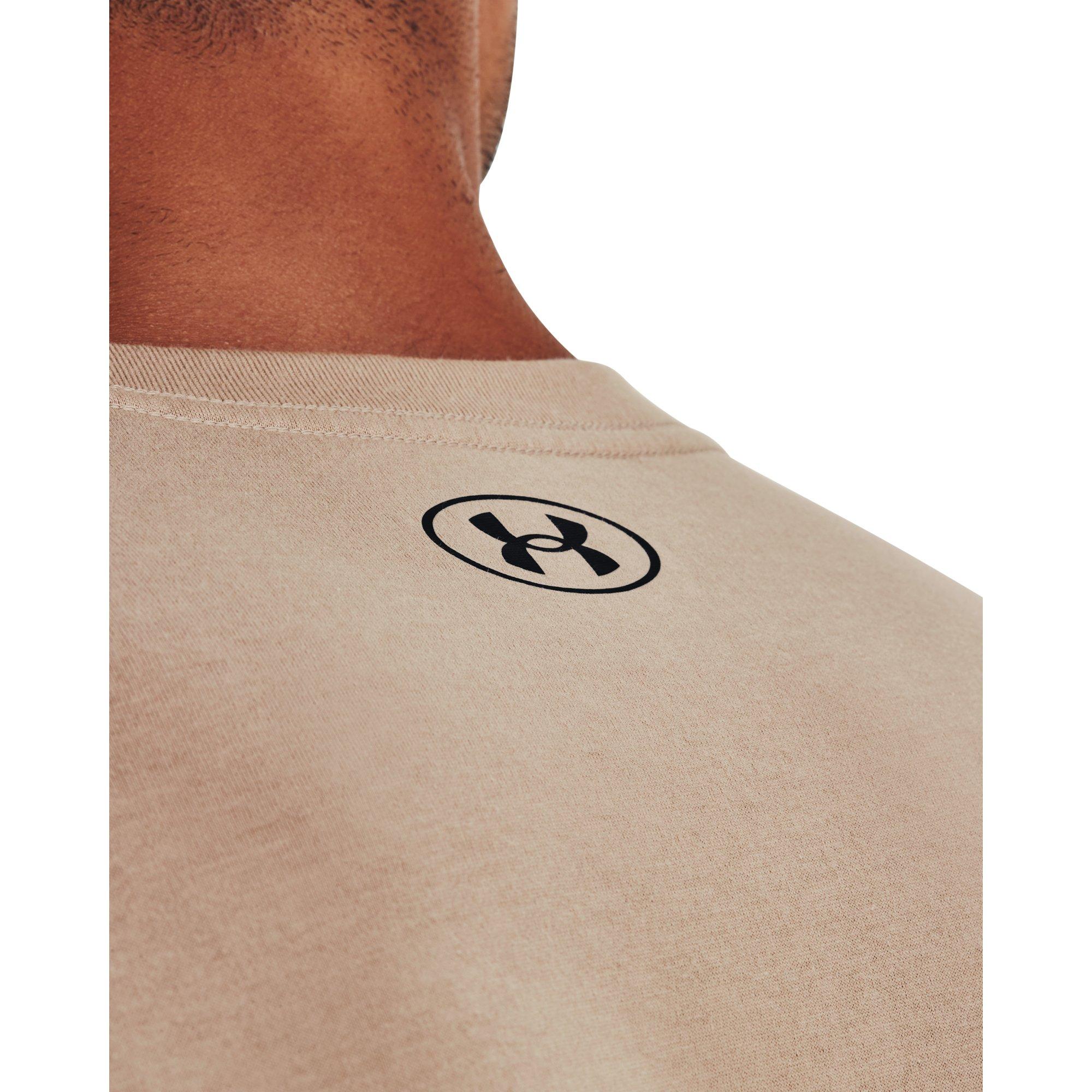 Under Armour Men's Camo Box Logo Tee-Tan - TAN Thumbnail View 1