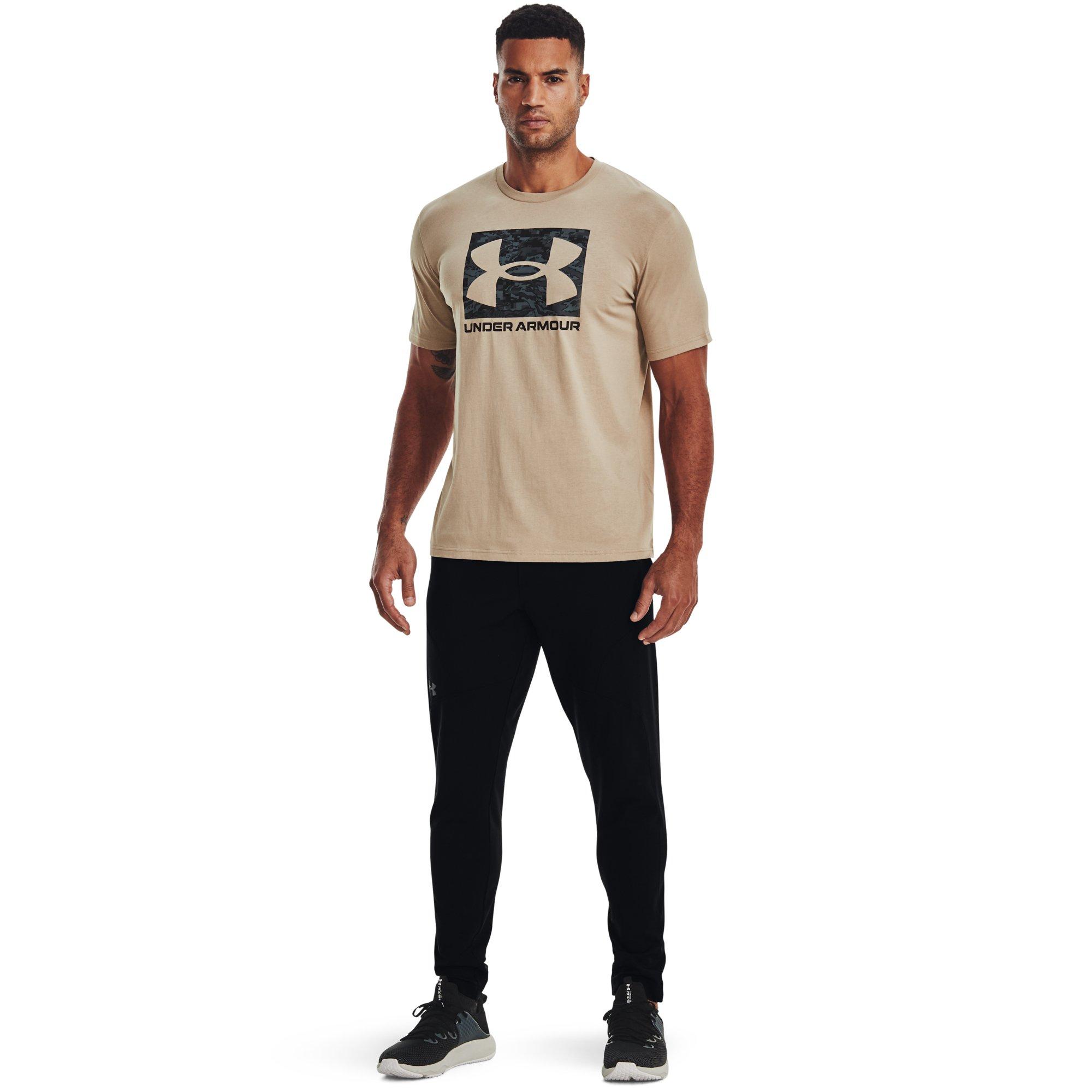 Under Armour Men's Camo Box Logo Tee-Tan - TAN Thumbnail View 2