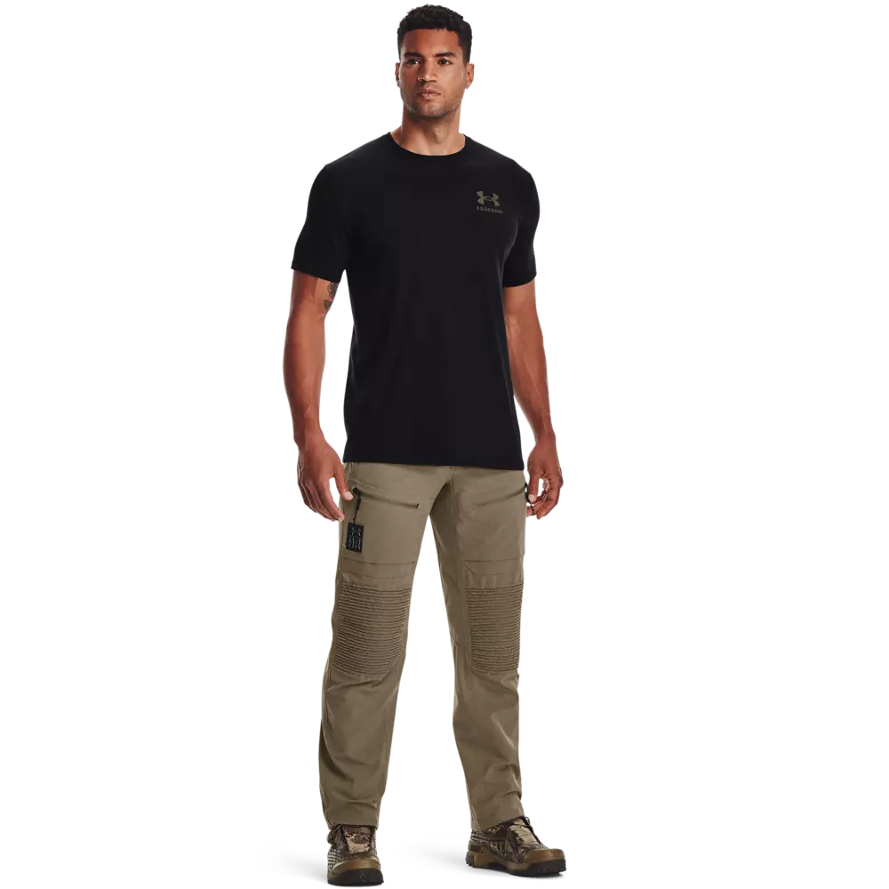 Under Armour Men's Freedom Flag Tee-Black - BLACK
