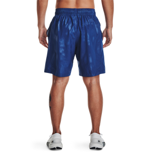Under Armour Men's Woven Emboss Shorts-Blue
