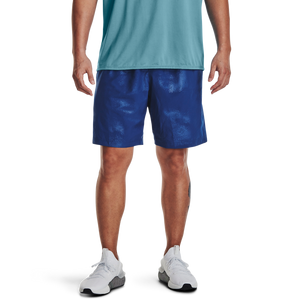 Under Armour Men's Woven Emboss Shorts-Blue