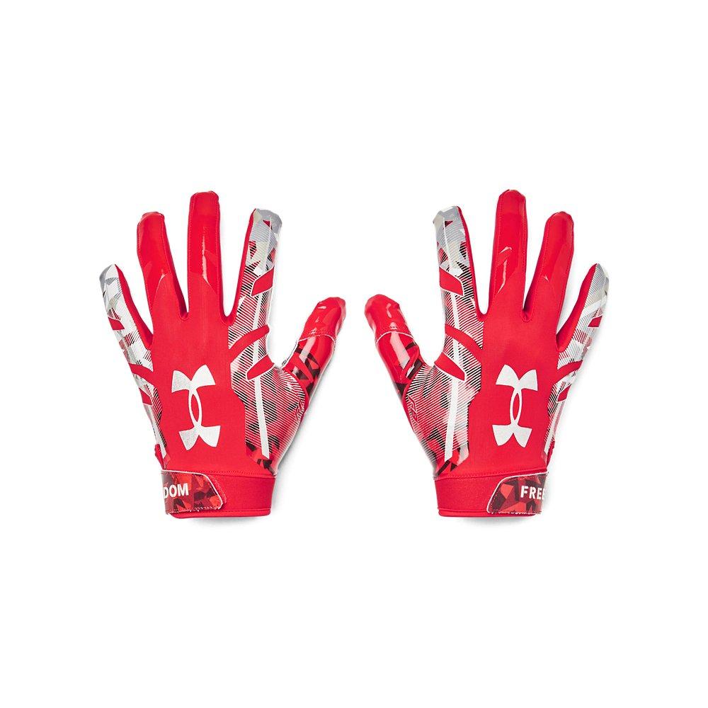 Under Armour F8 USA Football Receiver Gloves - RED/WHITE/BLUE Thumbnail View 1