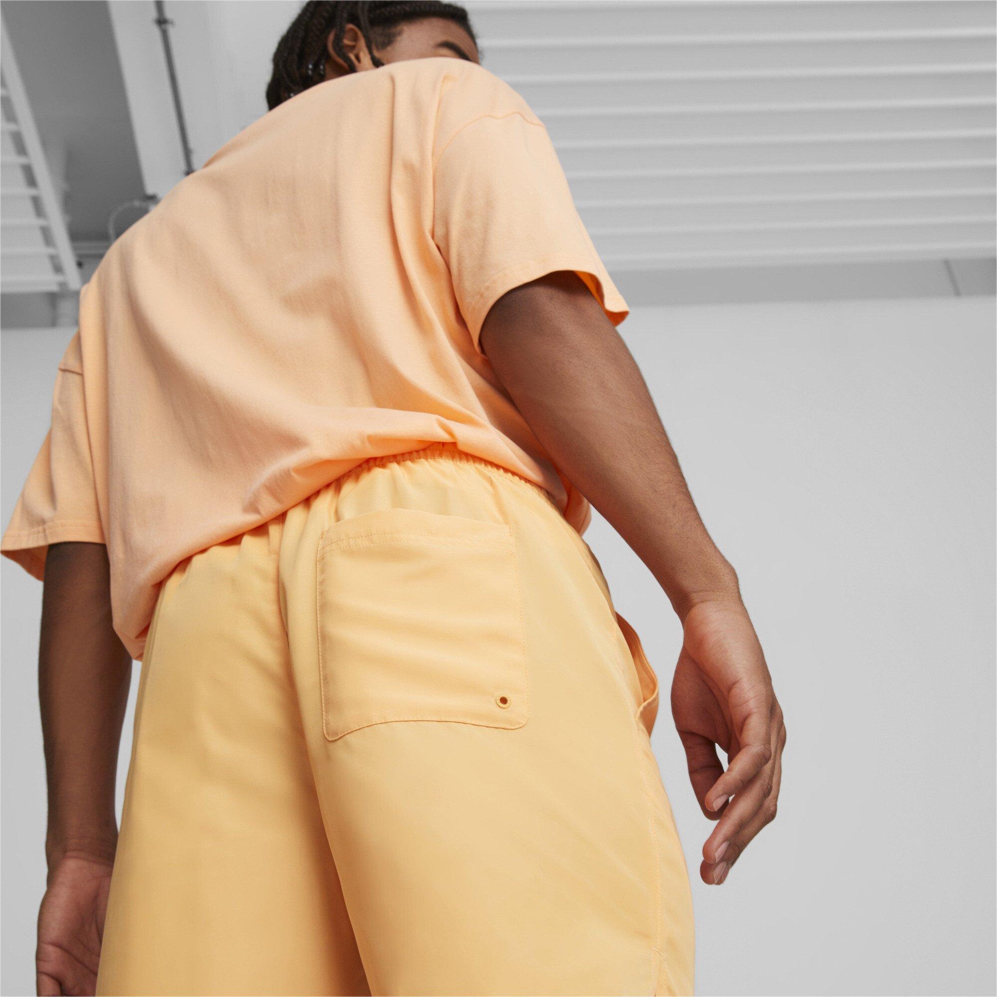 PUMA Men's Classic Worldwide 6-Inch Woven Shorts - ORANGE Thumbnail View 5