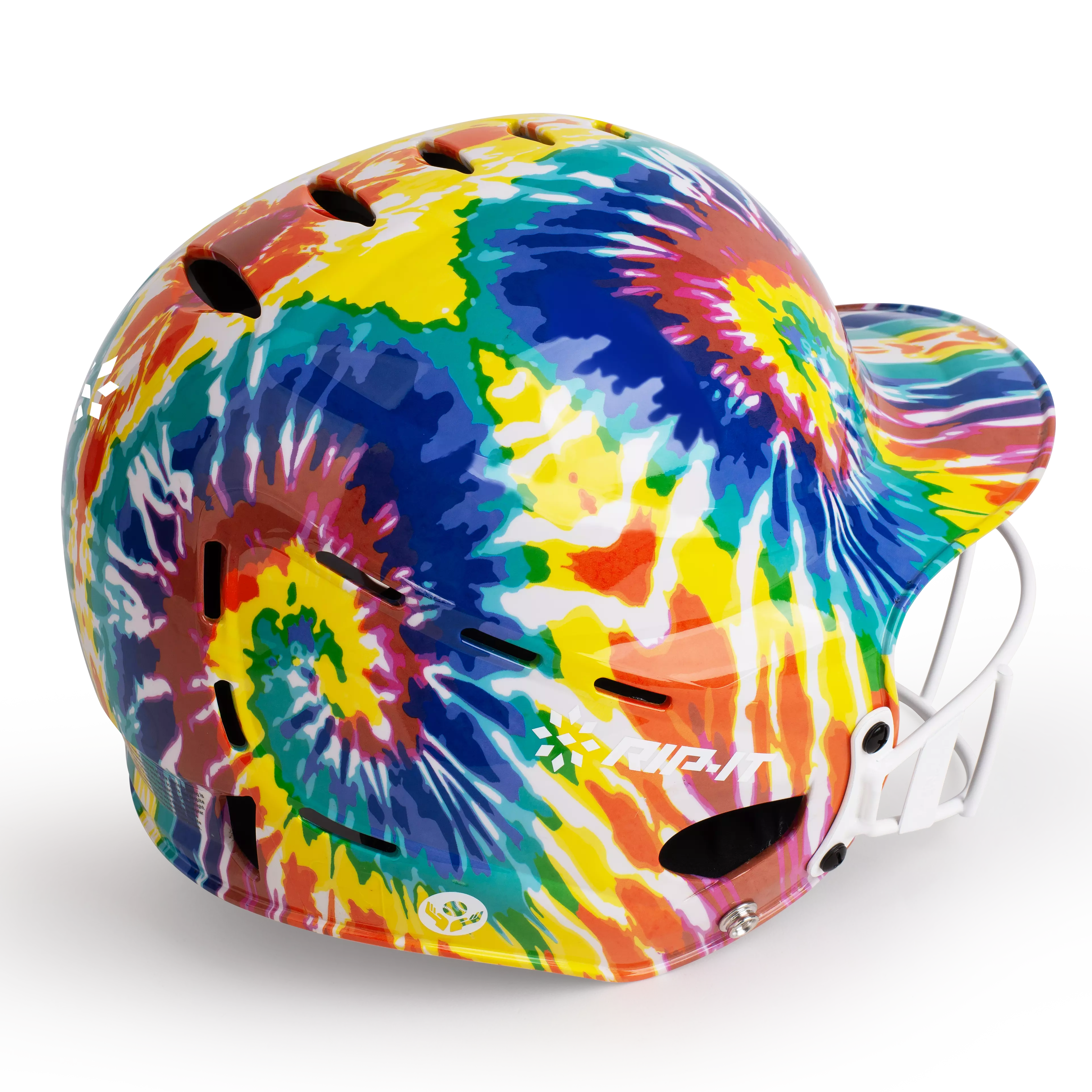 RIP-IT Women's Vision Pro Softball Helmet - Tie Dye - MULTI-COLOR