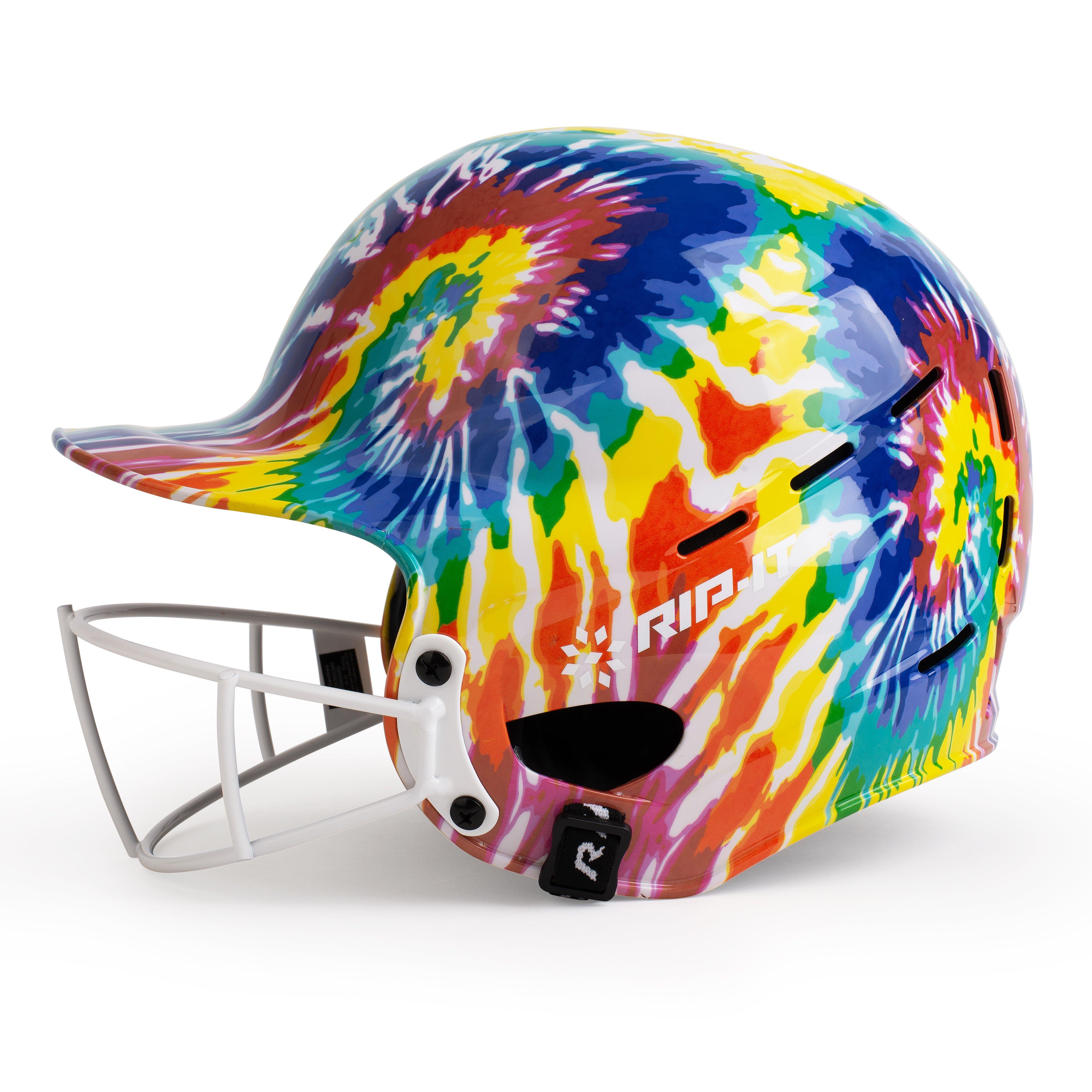 RIP-IT Women's Vision Pro Softball Helmet - Tie Dye
