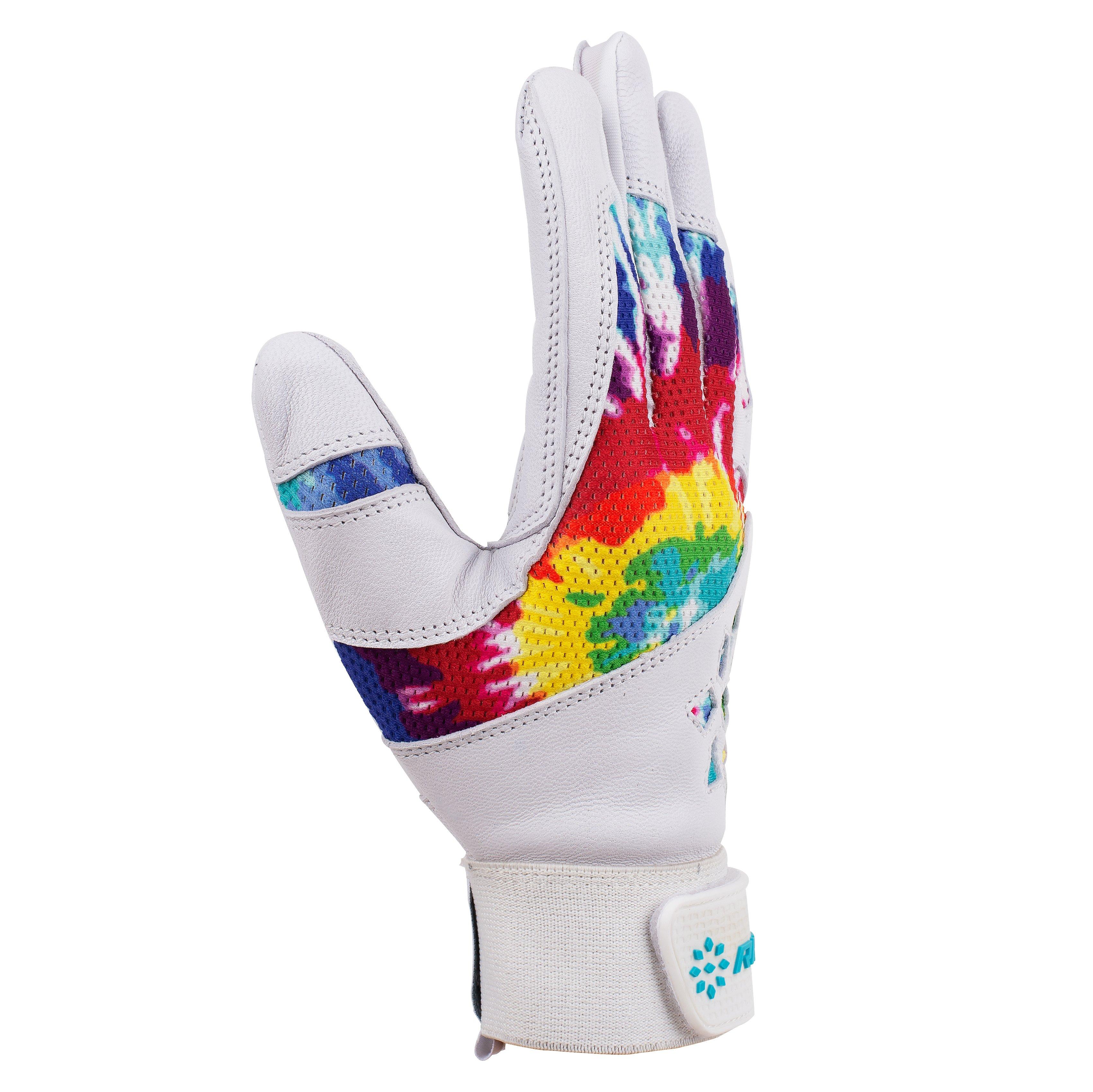 RIP-IT Girls' Blister Control Softball Batting Gloves - Tie Dye