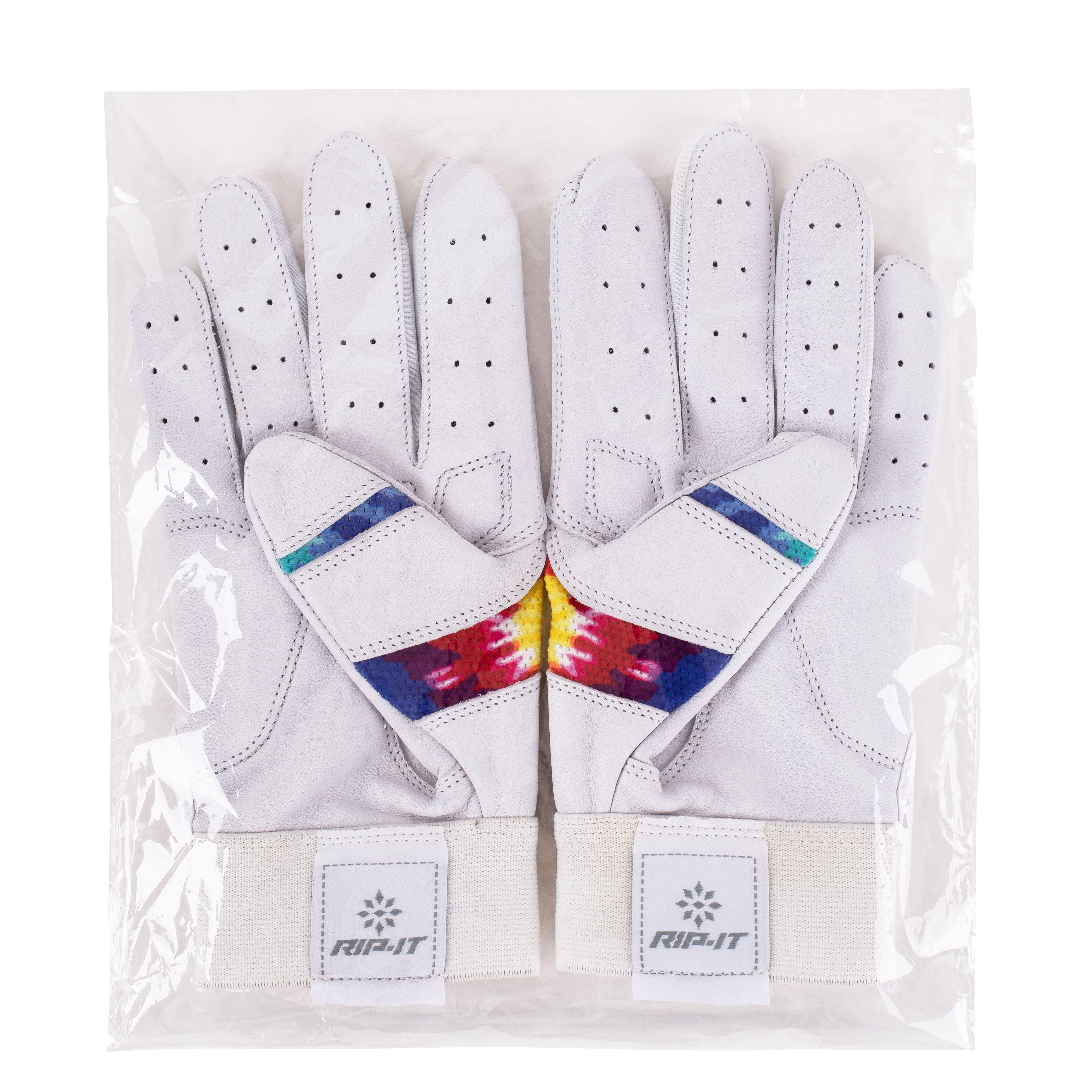 RIP-IT Girls' Blister Control Softball Batting Gloves - Tie Dye