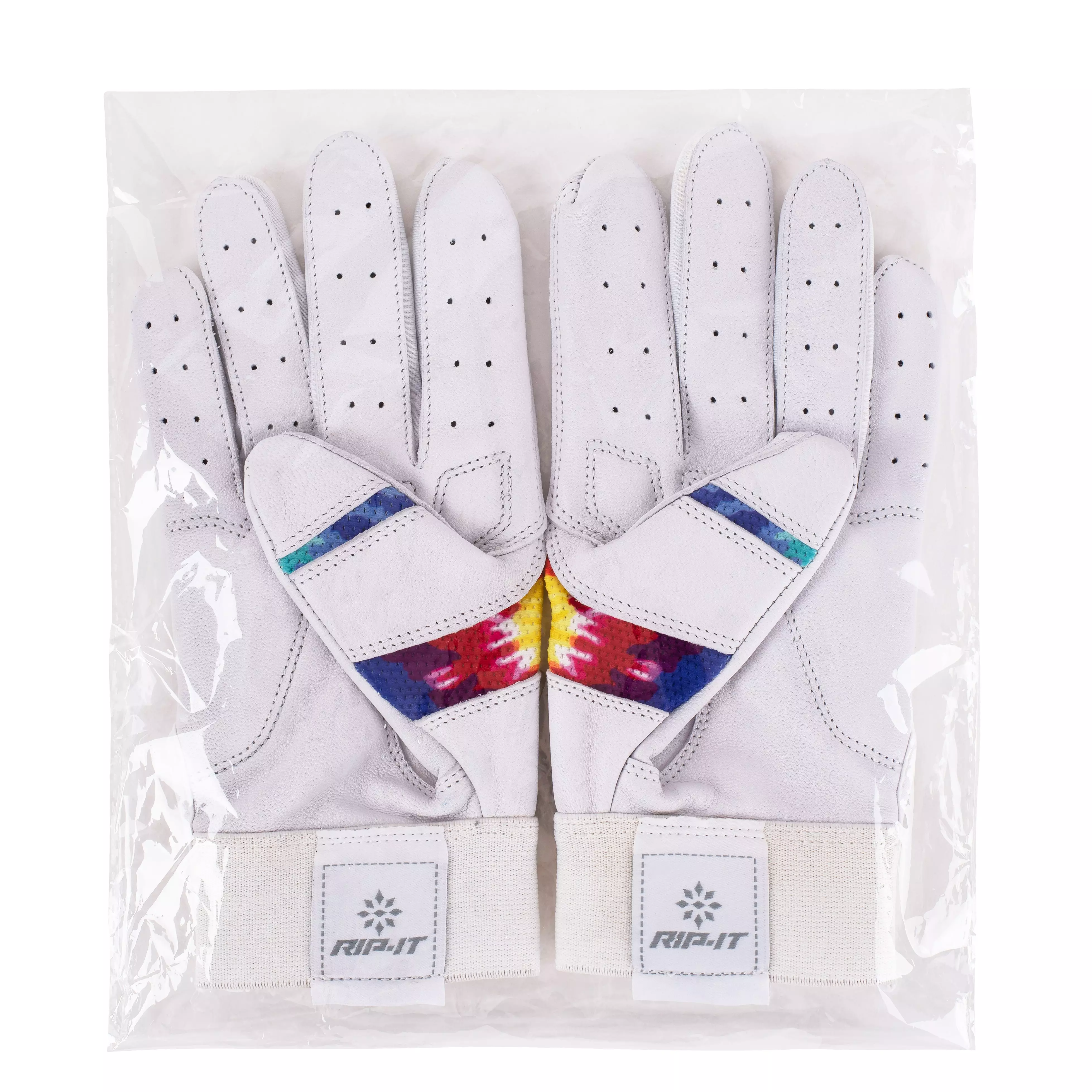 RIP-IT Girls' Blister Control Softball Batting Gloves - Tie Dye - MULTI-COLOR
