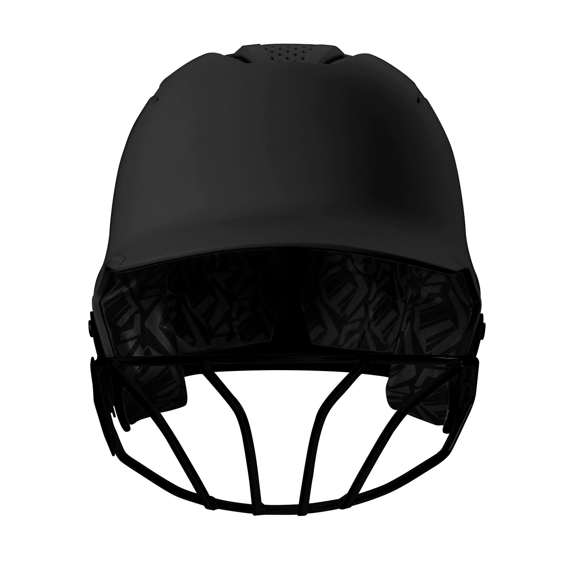 EvoShield XVT Matte Black 2.0 Batting Helmet w/ Facemask