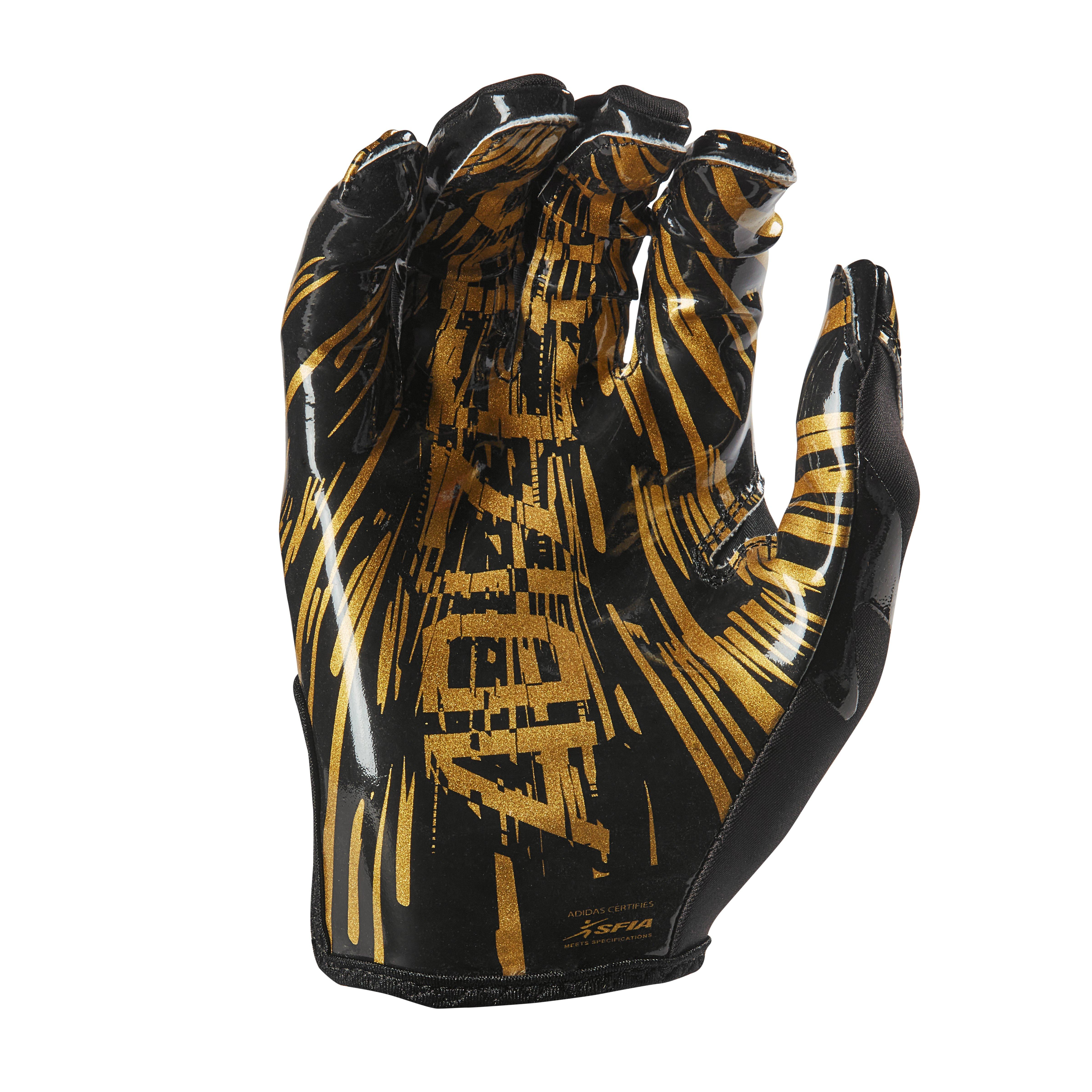 Black gold 2024 football gloves