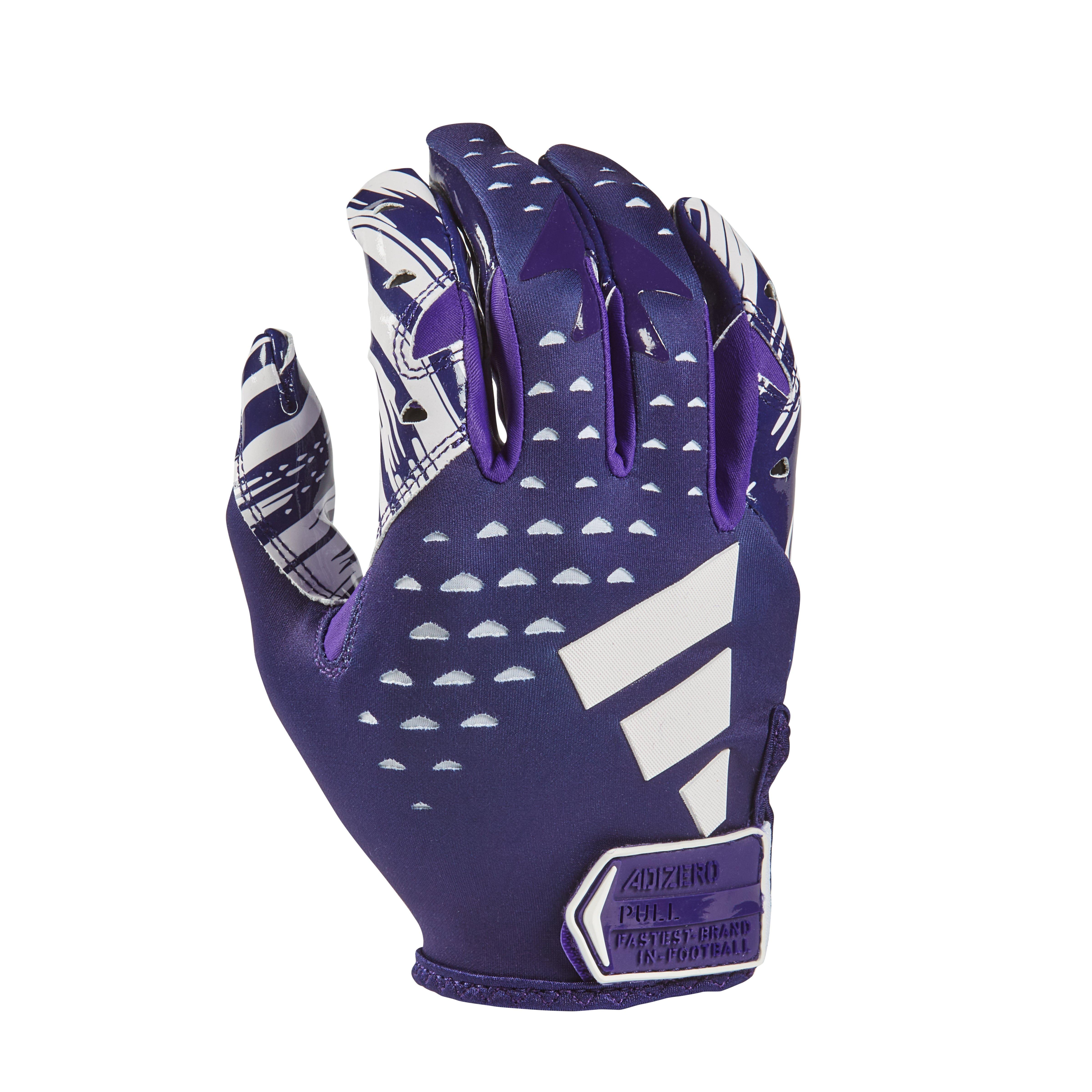 Purple wide receiver gloves online