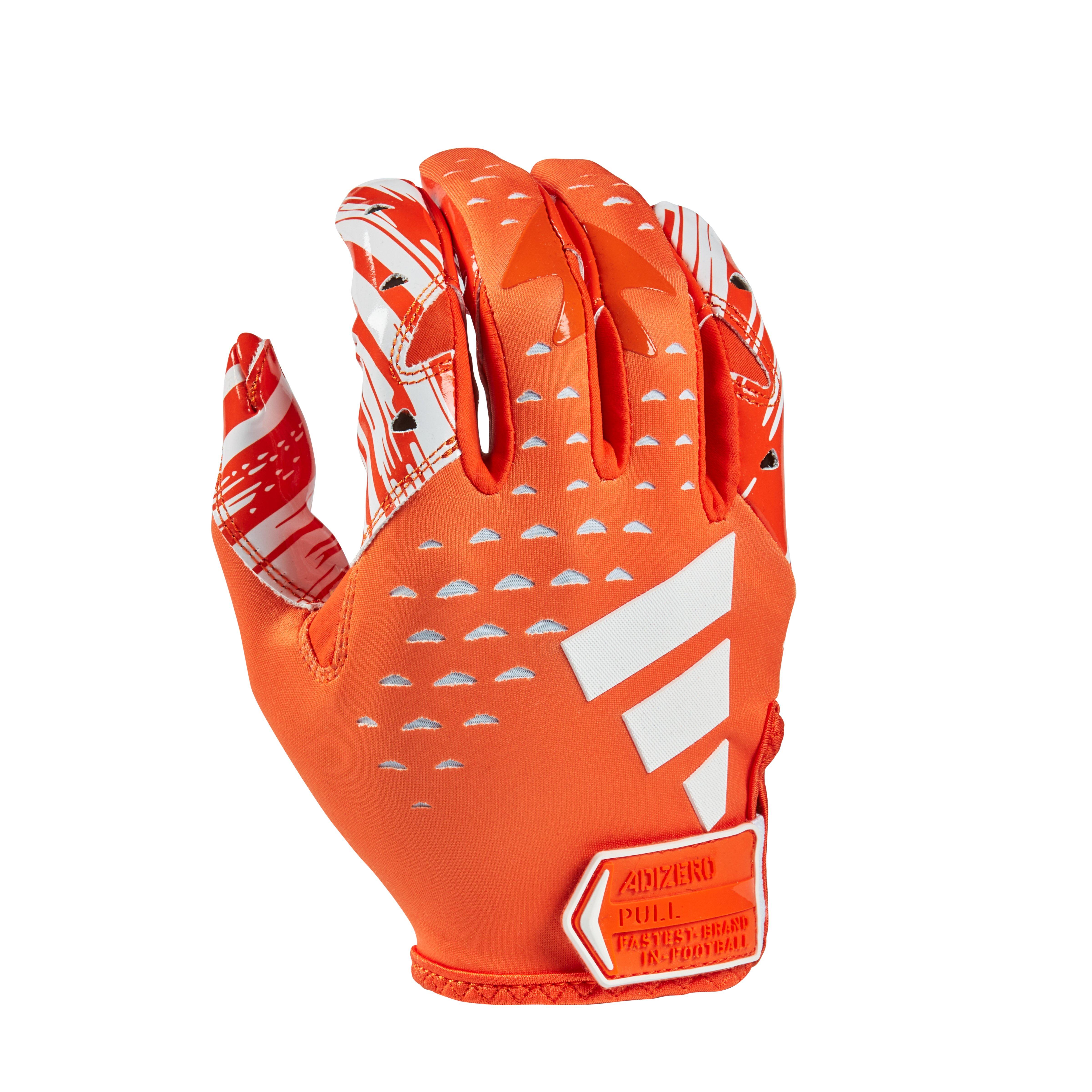 adidas Adizero 13 Football Receiver Gloves Orange/White Hibbett