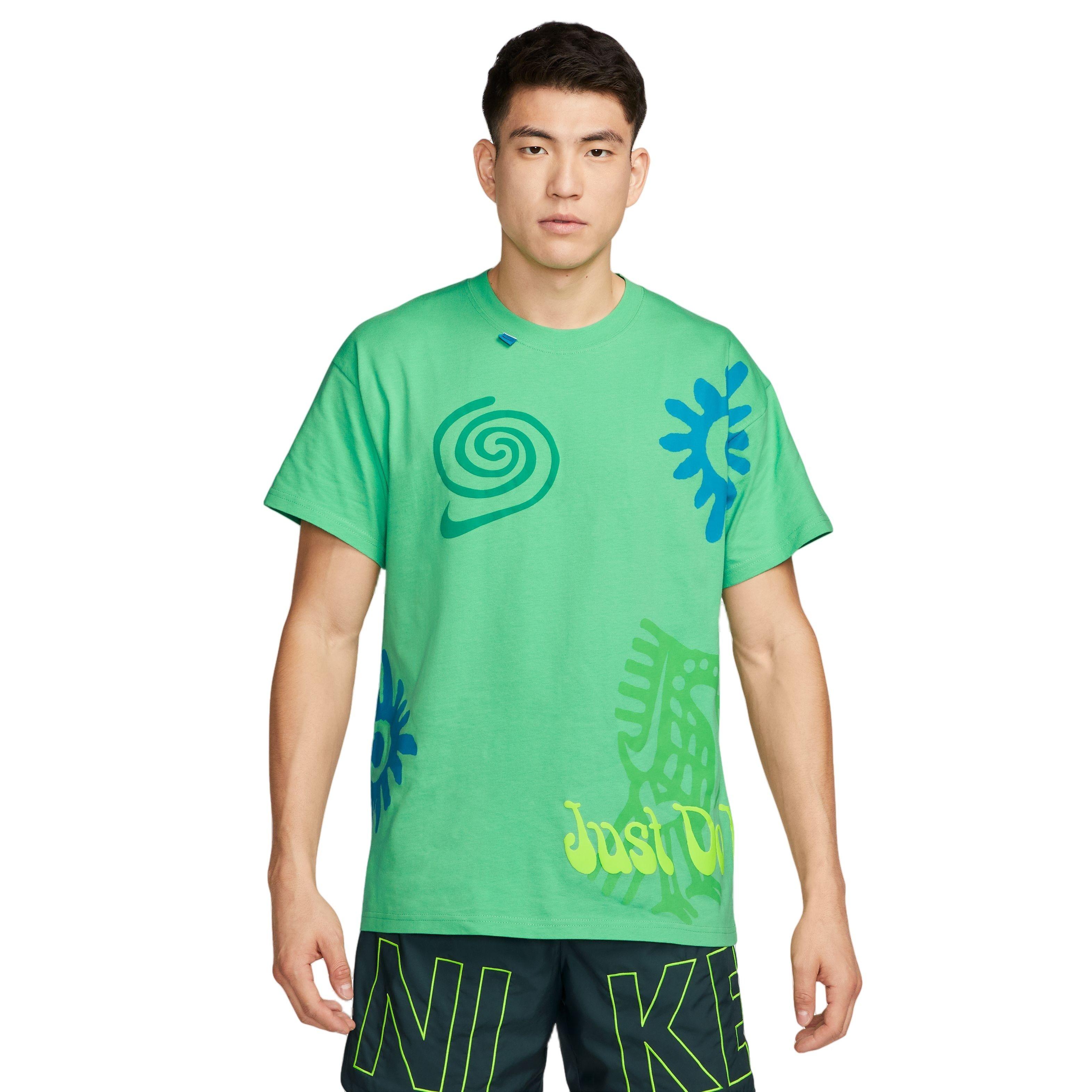 Nike Men Sportswear Max90 Gel Vibe Tee-Green - GREEN Thumbnail View 1