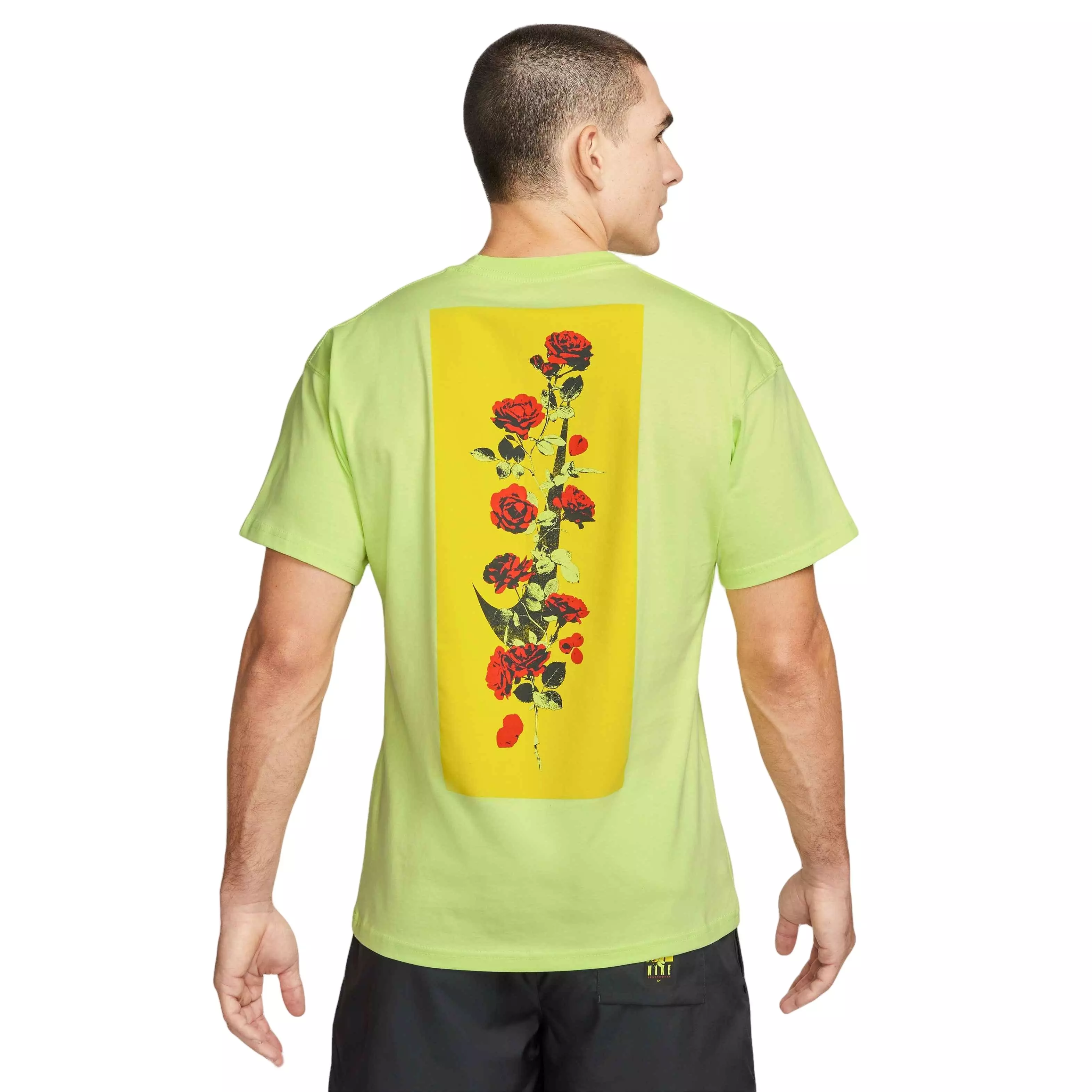 Nike Men's Sportswear Gel Rose City Max90 Tee-Yellow - YELLOW