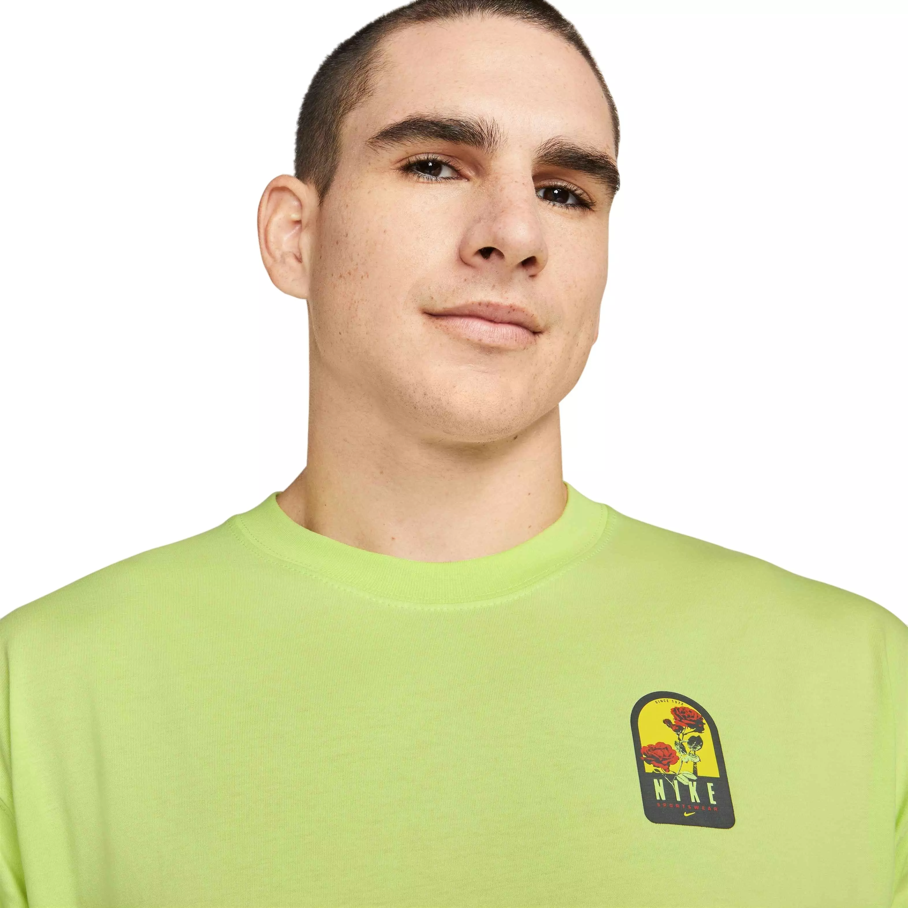 Nike Men's Sportswear Gel Rose City Max90 Tee-Yellow - YELLOW