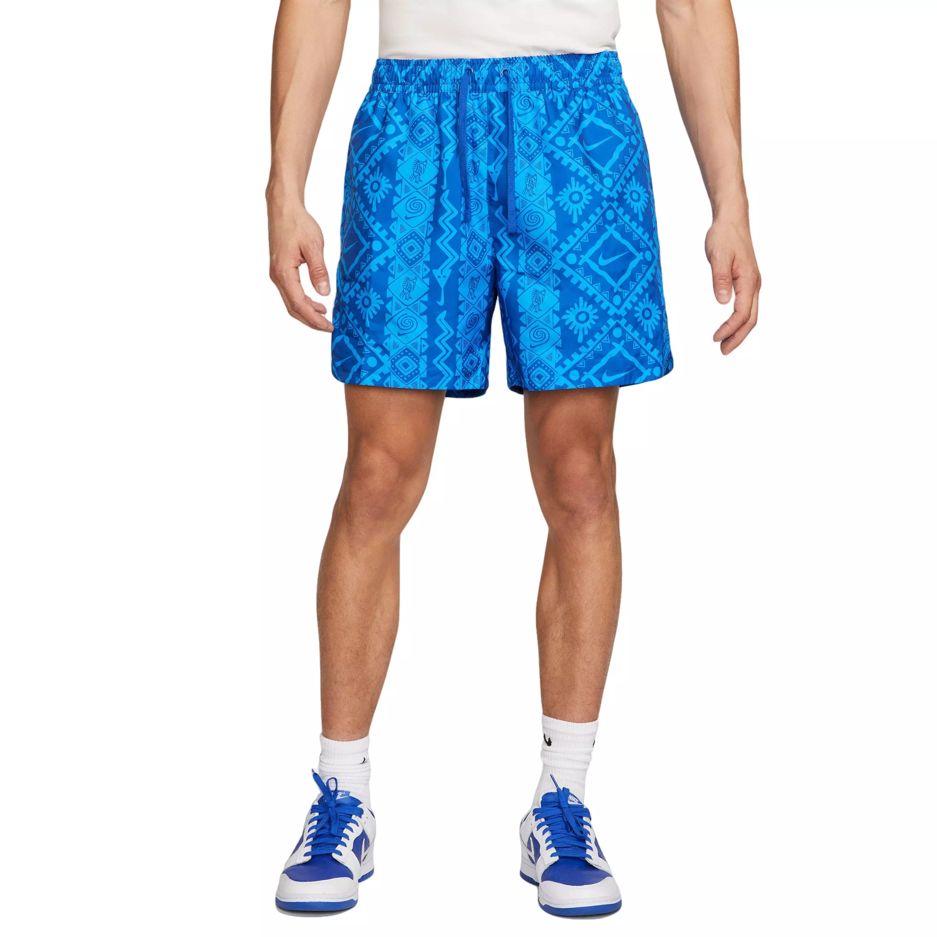 Nike Men's Sportswear Gel Vibe Woven Flow Shorts-Royal - BLUE