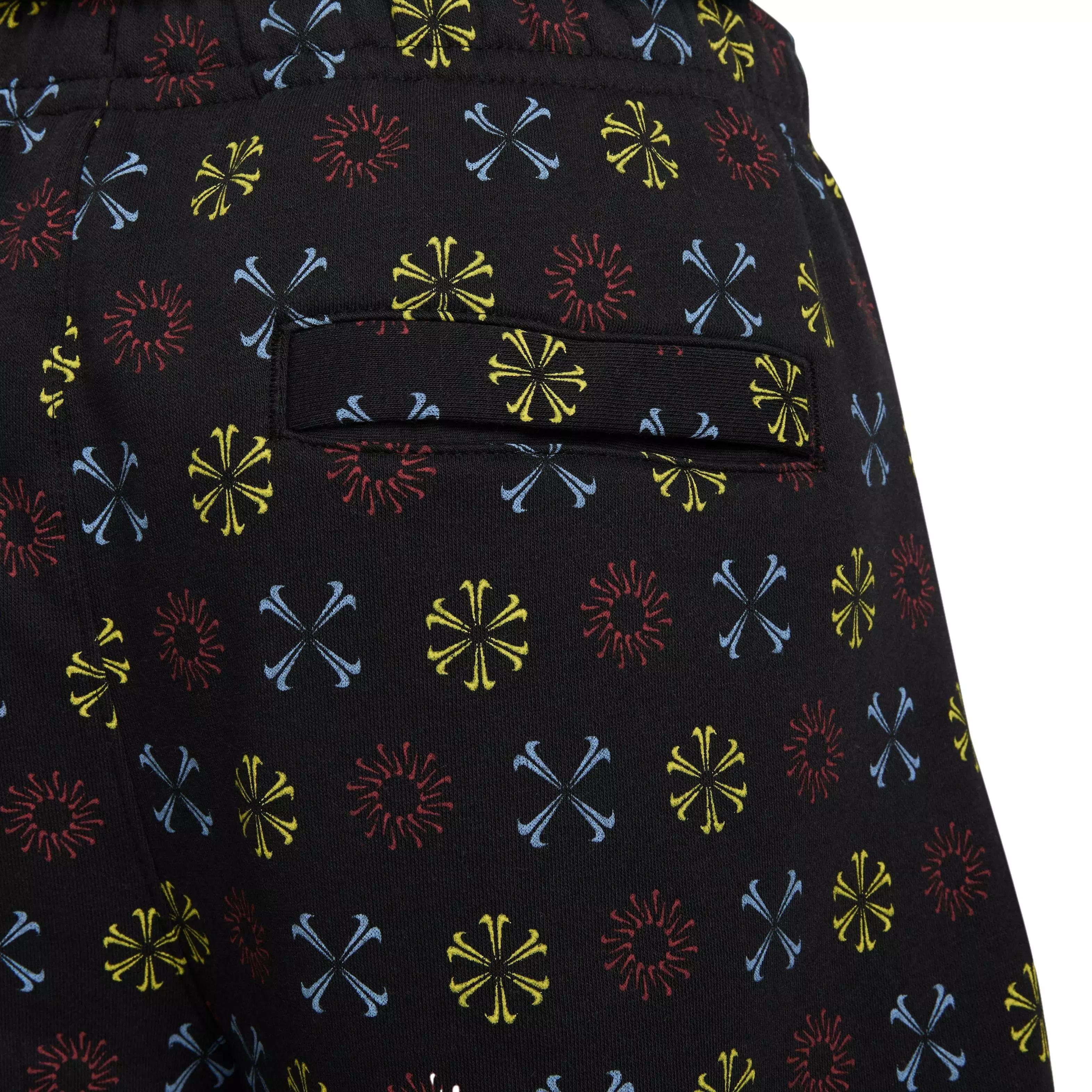 Nike Men's Sportswear Club Fleece Monogram Shorts-Black - BLACK