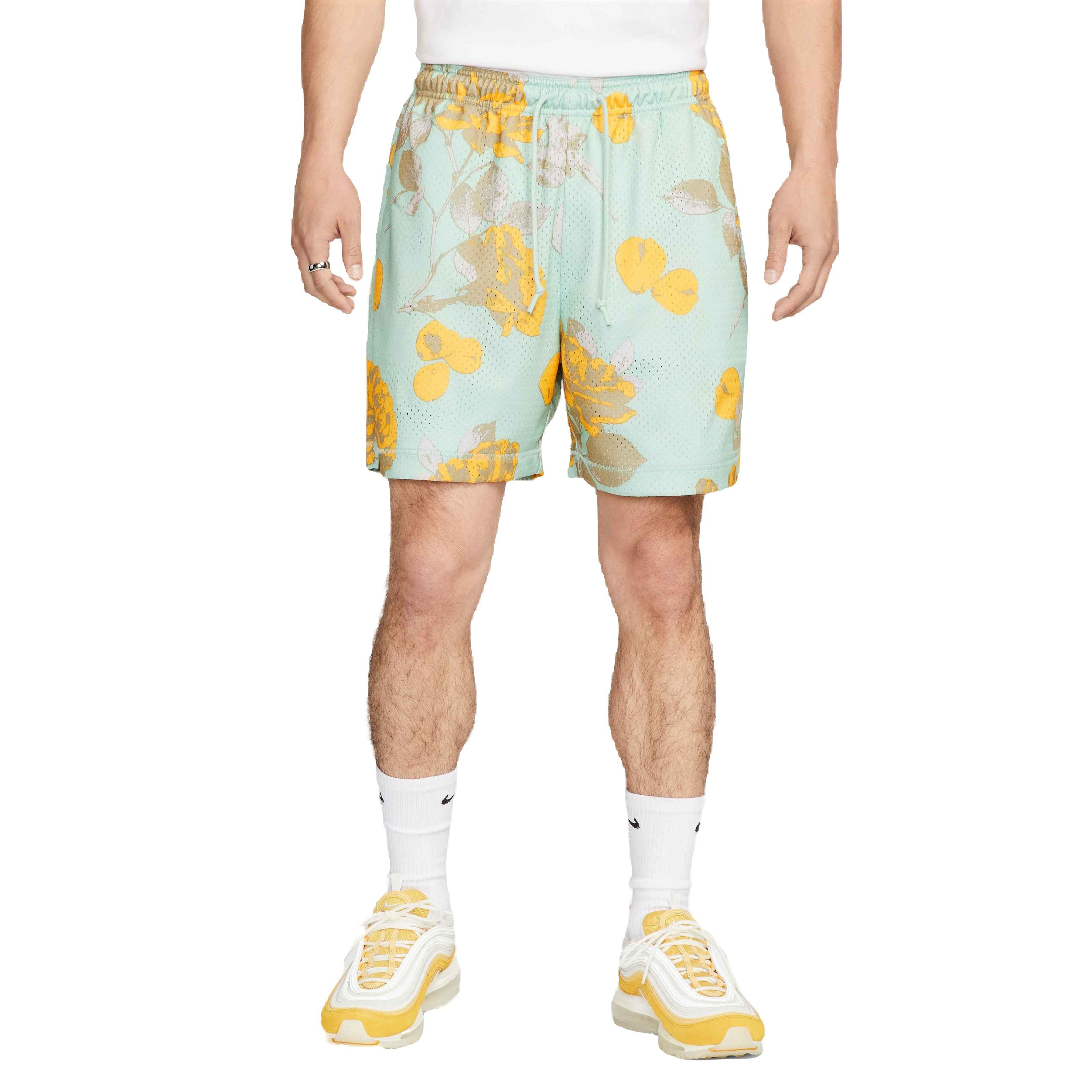 Nike Men's Sportswear Authentics City of Roses Mesh Shorts-Green - GREEN Thumbnail View 3