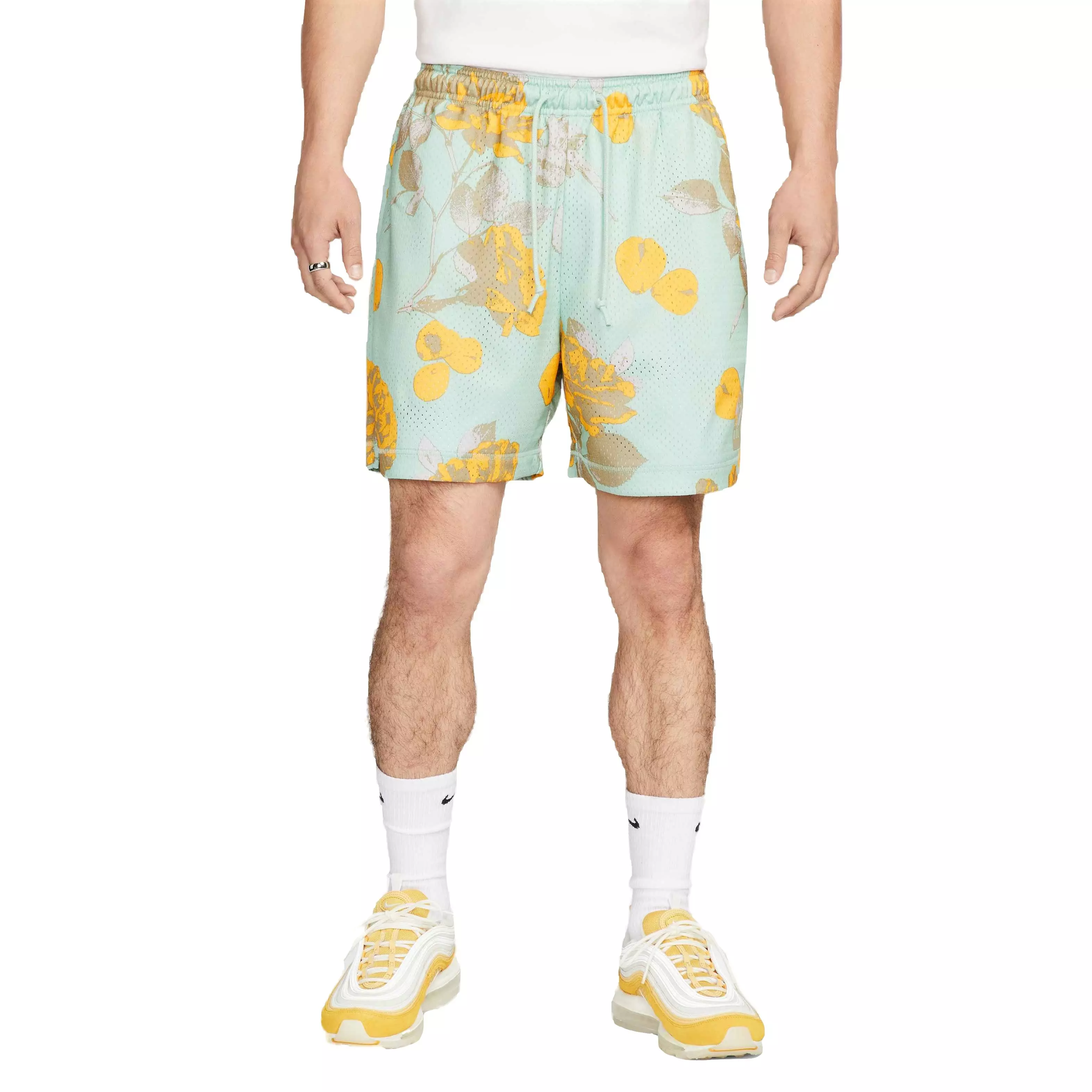 Nike Men's Sportswear Authentics City of Roses Mesh Shorts-Green - GREEN