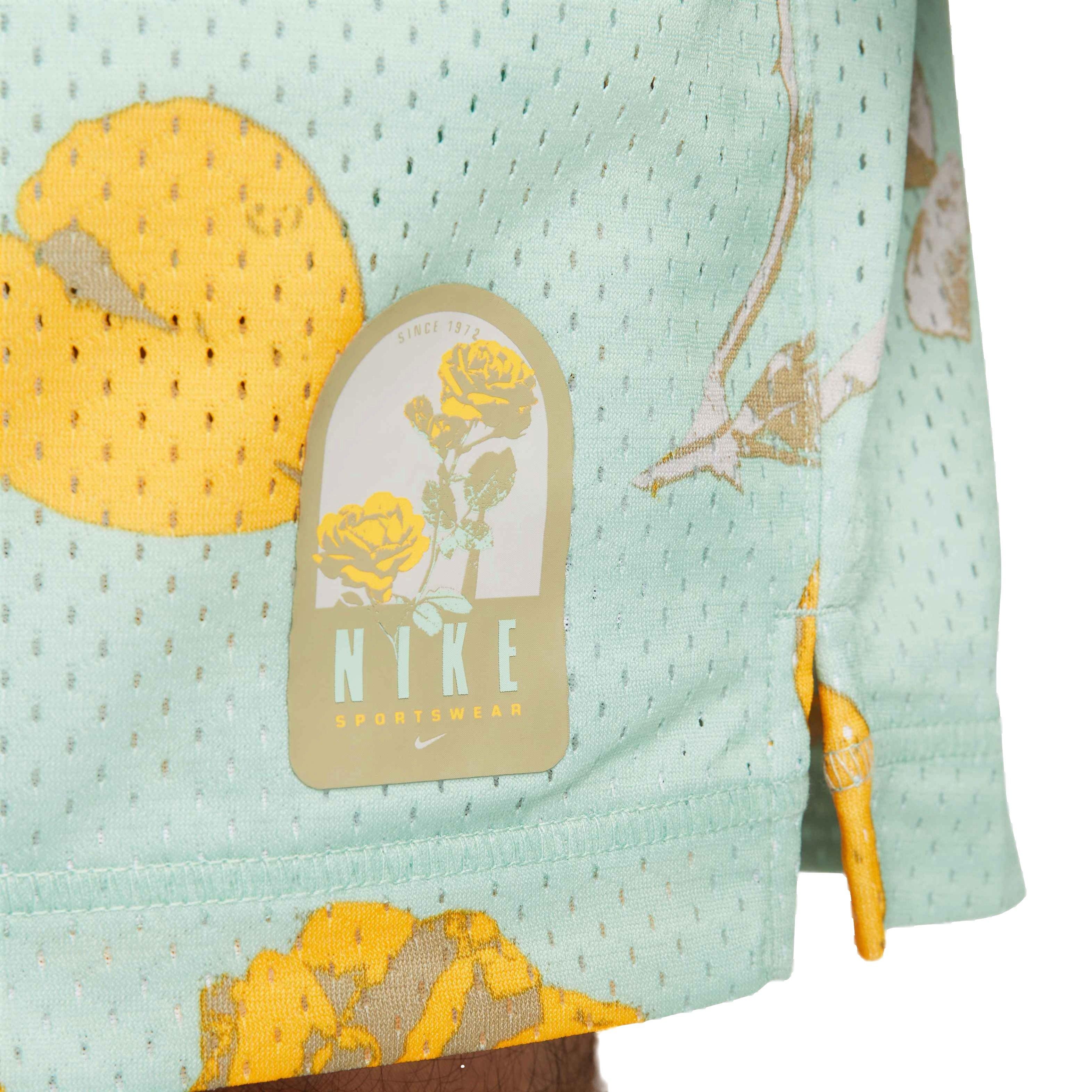 Nike Men's Sportswear Authentics City of Roses Mesh Shorts-Green - GREEN Thumbnail View 5