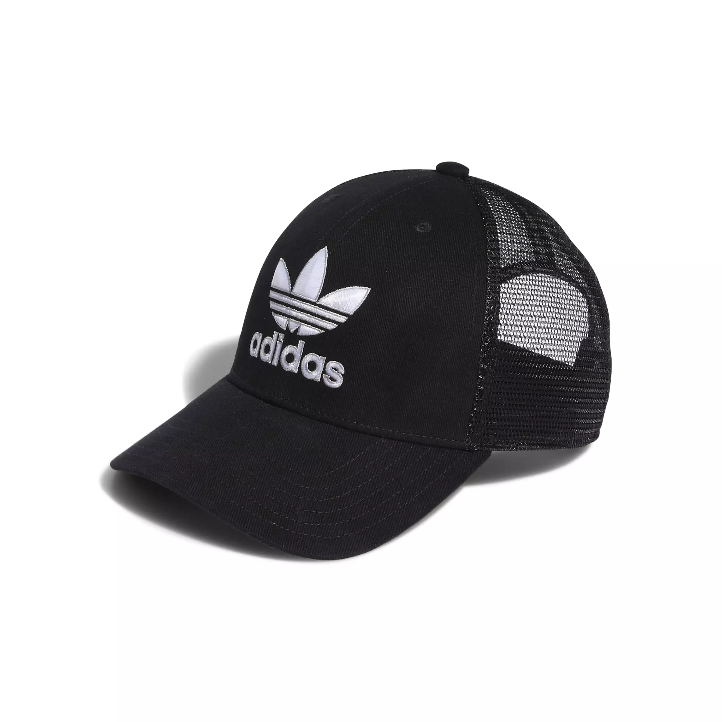 adidas Originals Icon Structured Trucker Snapback Hat - BLACK/WHITE