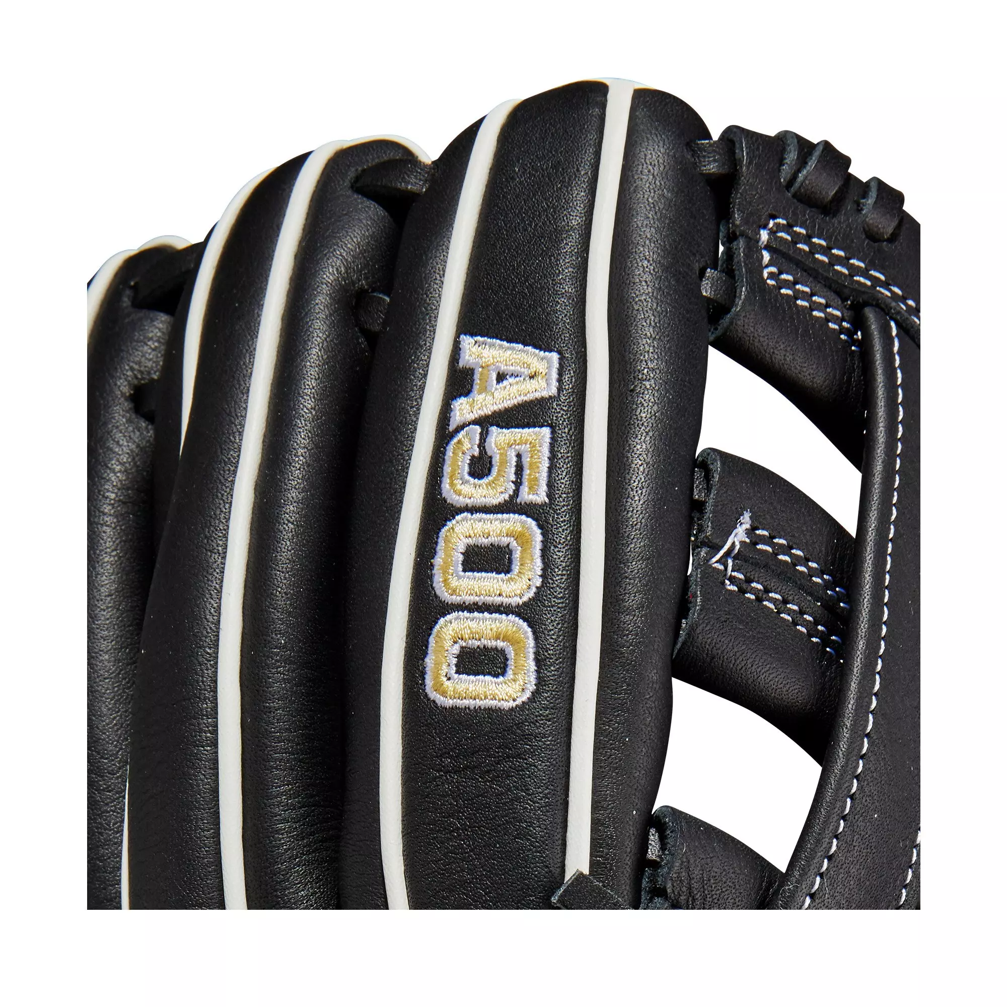 Wilson A500 10.5" Baseball Fielders Glove - BLACK/WHITE