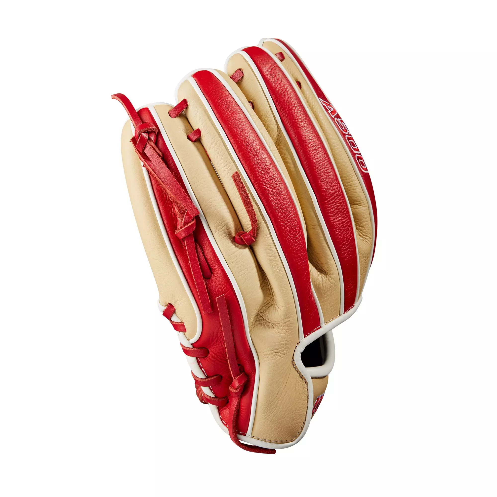 Wilson A500 11" Baseball Fielders Glove - Red/Beige - RED