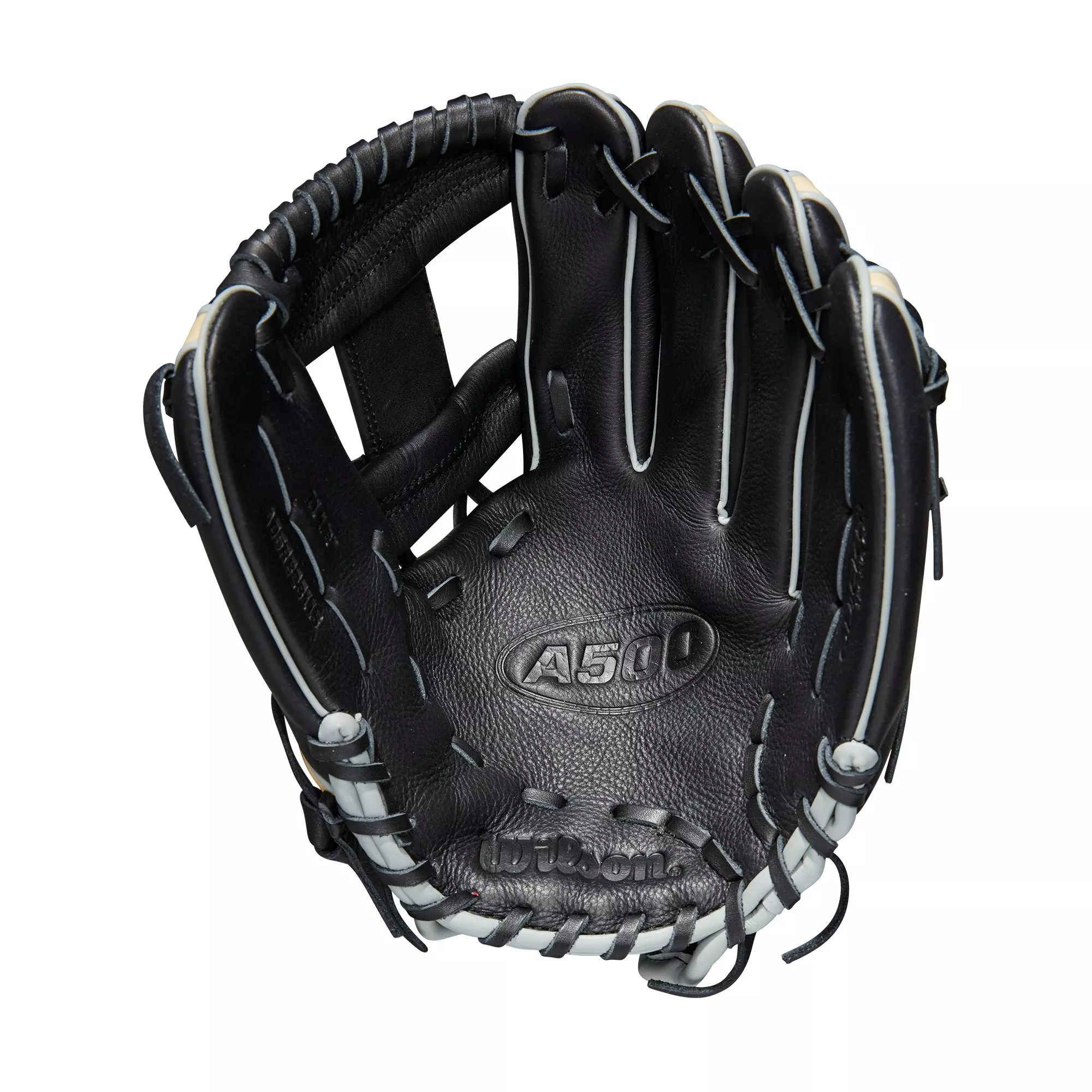 Wilson A500 11.5" Baseball Fielders Glove - BLACK/TAN