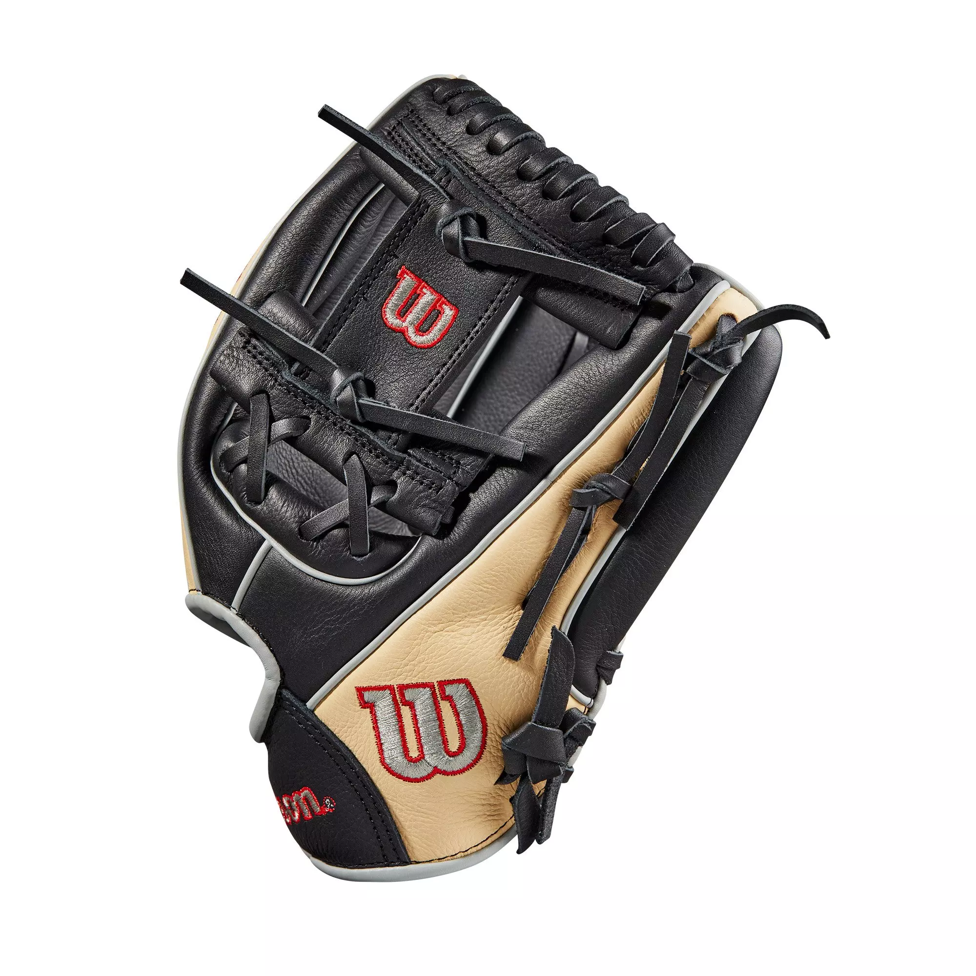 Wilson A500 11.5" Baseball Fielders Glove - BLACK/TAN