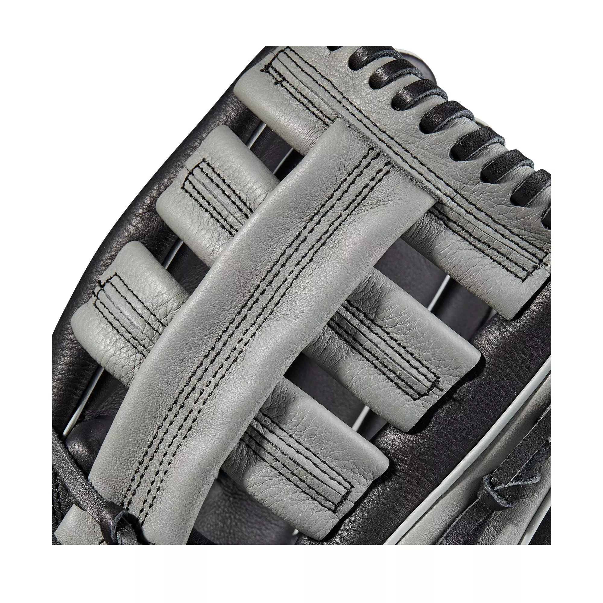 Wilson Youth A500 Utility 12.5" Fielders Baseball Glove - BLACK/GREY