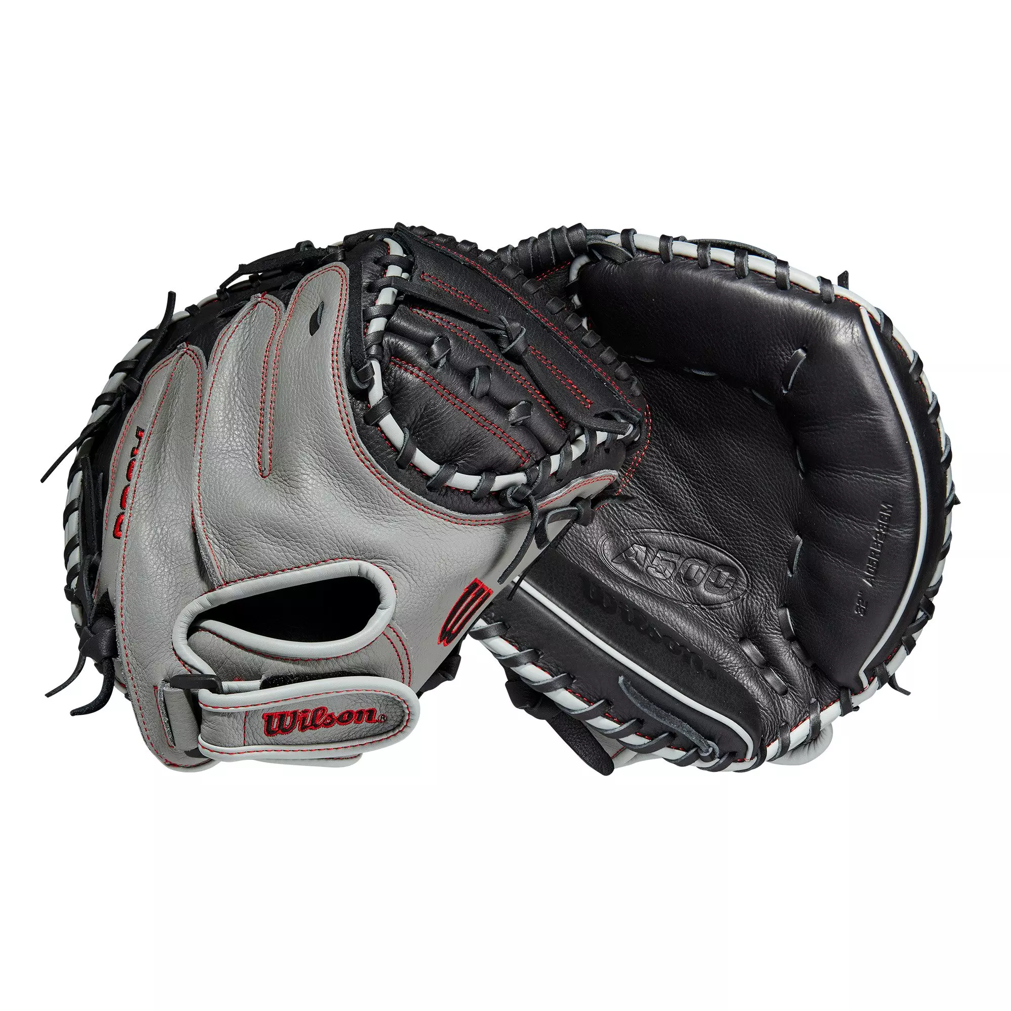 Wilson Youth A500 32" Baseball Catchers Mitt - BLACK/GREY