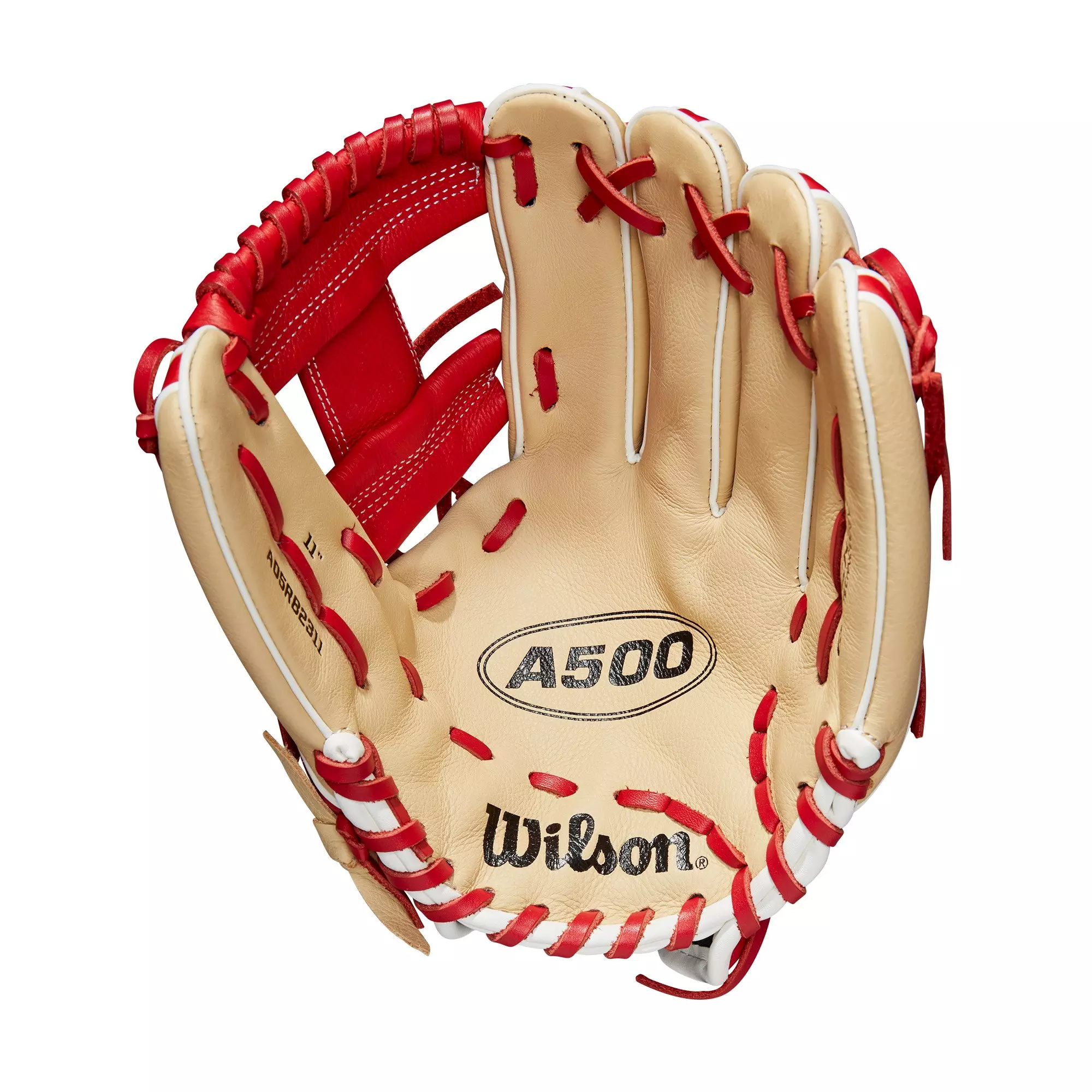 Wilson A500 11" Baseball Fielders Glove - RED/WHITE/BLUE