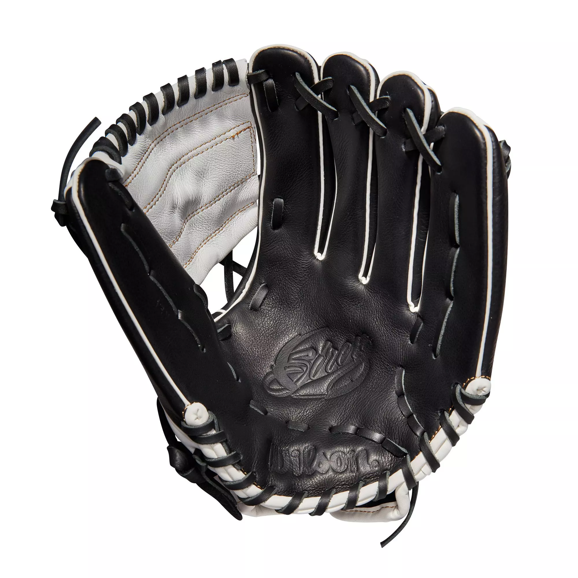 Wilson A500 Siren 12" Fastpitch Infield Glove - BLACK/WHITE